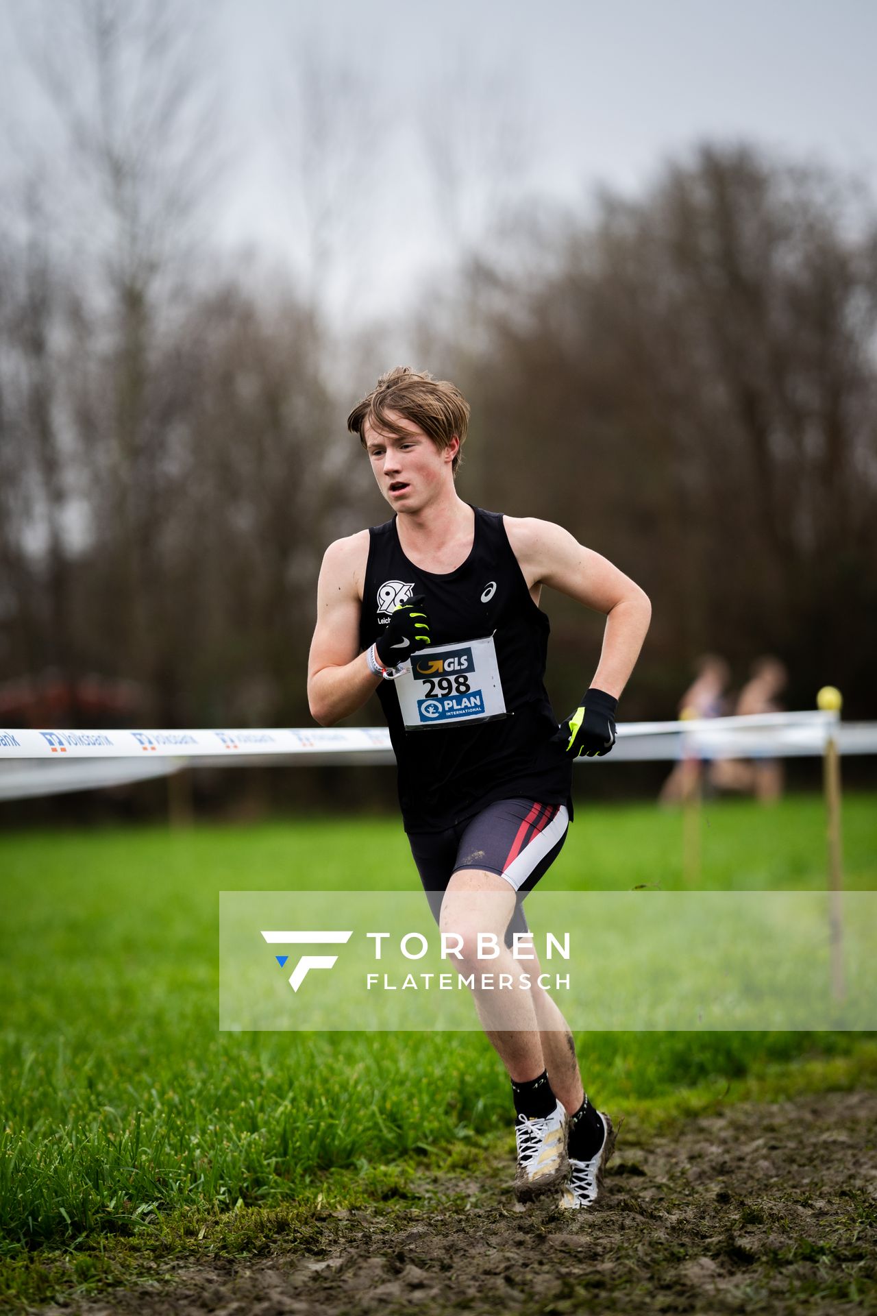 Bjarne Bernstein (Hannover 96) am 18.12.2021 waehrend der deutschen Cross Meisterschaft 2021 in Sonsbeck