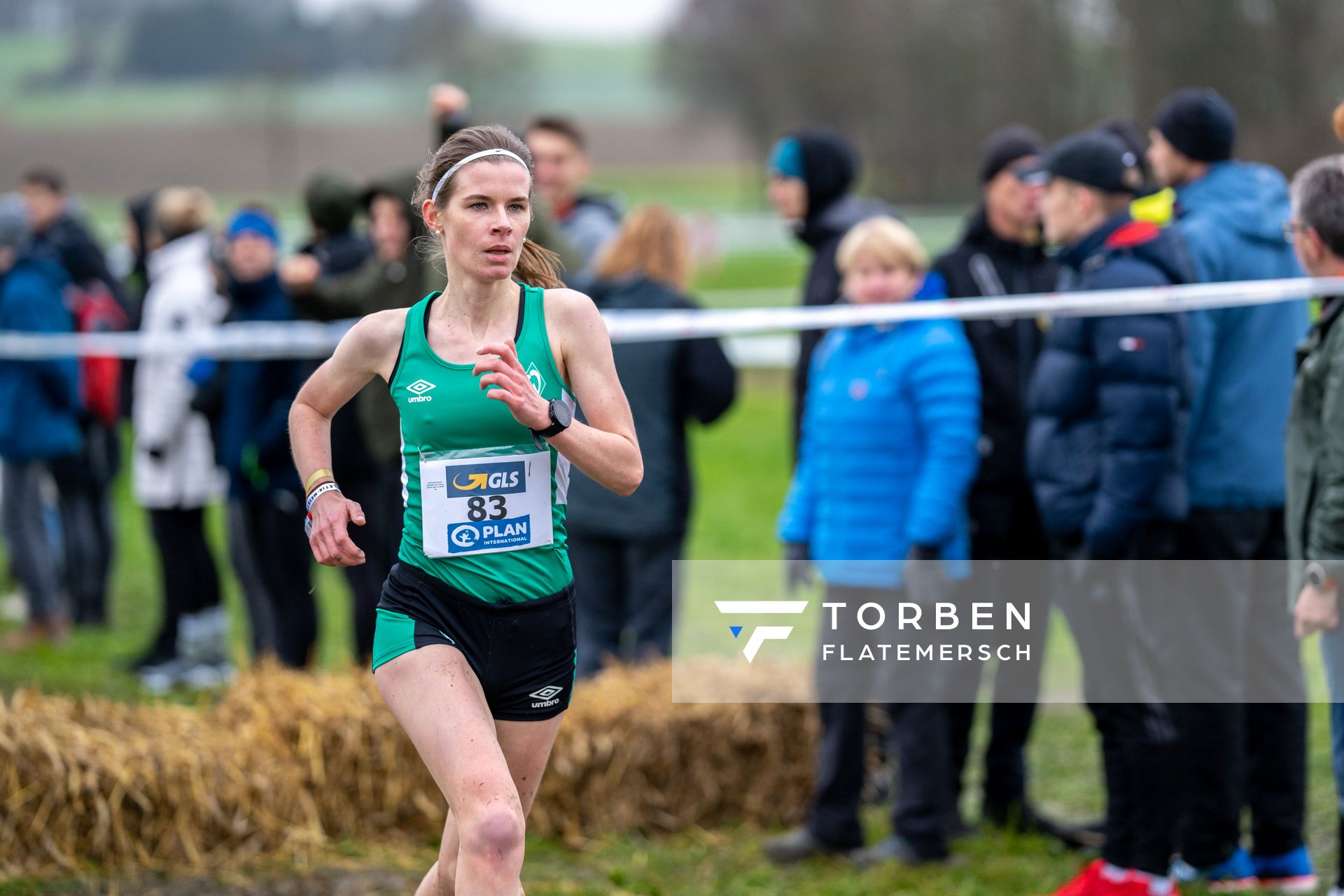 Carolin Kirtzel (SV Werder Bremen) am 18.12.2021 waehrend der deutschen Cross Meisterschaft 2021 in Sonsbeck