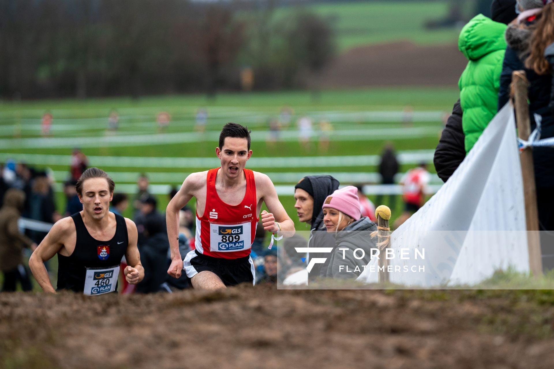 Yannick Schoenfeldt (LG Olympia Dortmund) am 18.12.2021 waehrend der deutschen Cross Meisterschaft 2021 in Sonsbeck