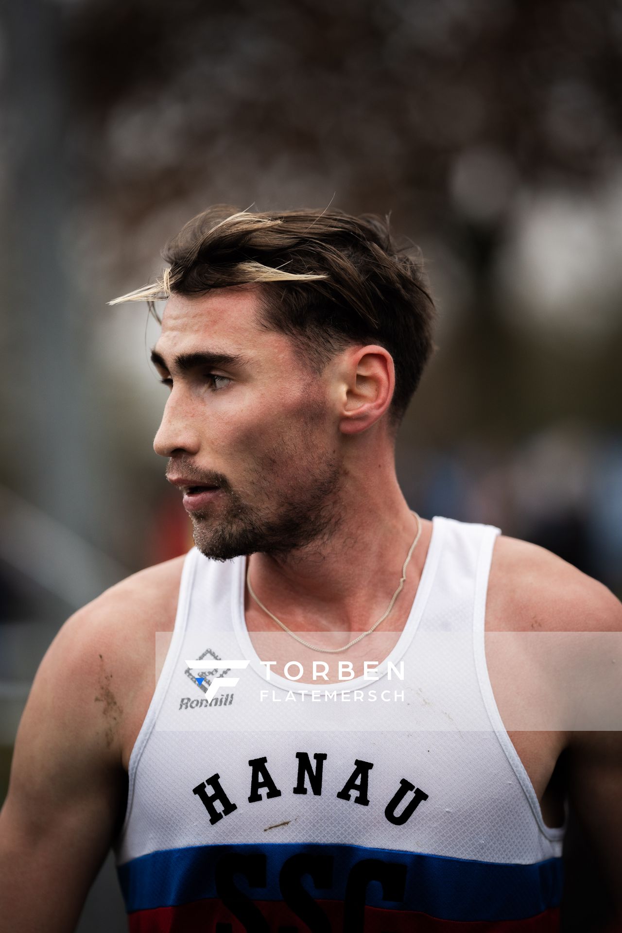 Aaron Bienenfeld (SSC Hanau-Rodenbach) am 18.12.2021 waehrend der deutschen Cross Meisterschaft 2021 in Sonsbeck