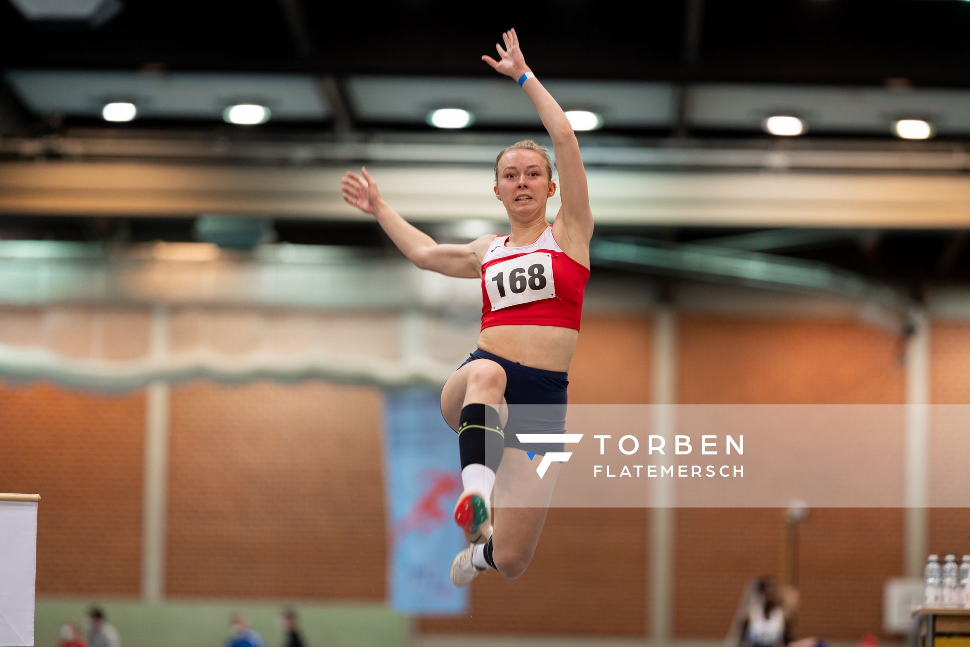 Julia Todt (SV Union Meppen); Niedersaechsische Hallenmeisterschaften am 22.01.2022 in der Leichtathletikhalle im Sportleistungszentrum Hannover