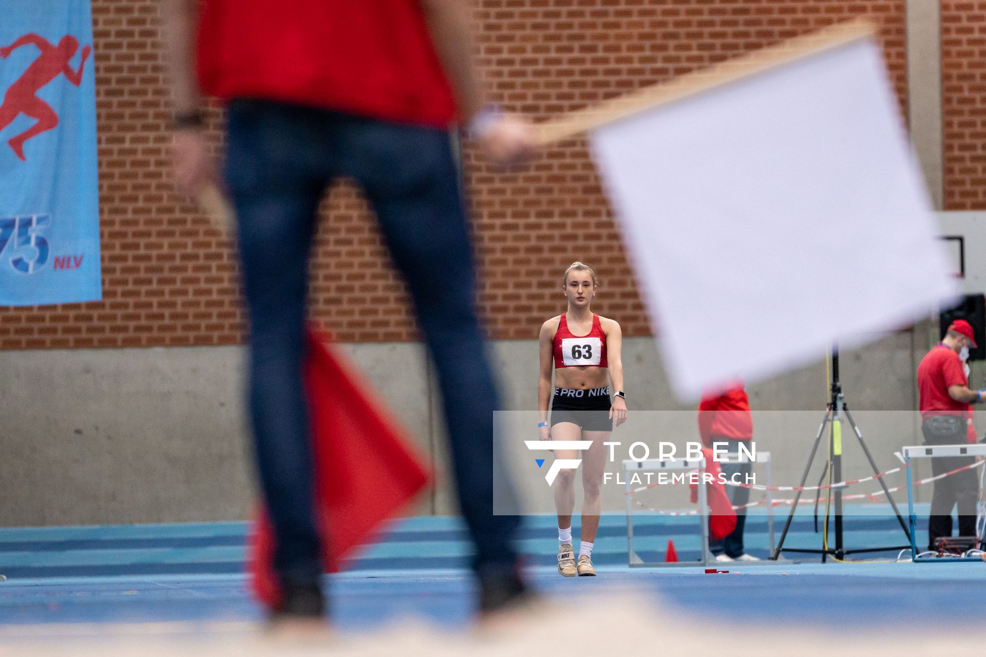 Emily Kuehn (LG Braunschweig); Niedersaechsische Hallenmeisterschaften am 22.01.2022 in der Leichtathletikhalle im Sportleistungszentrum Hannover