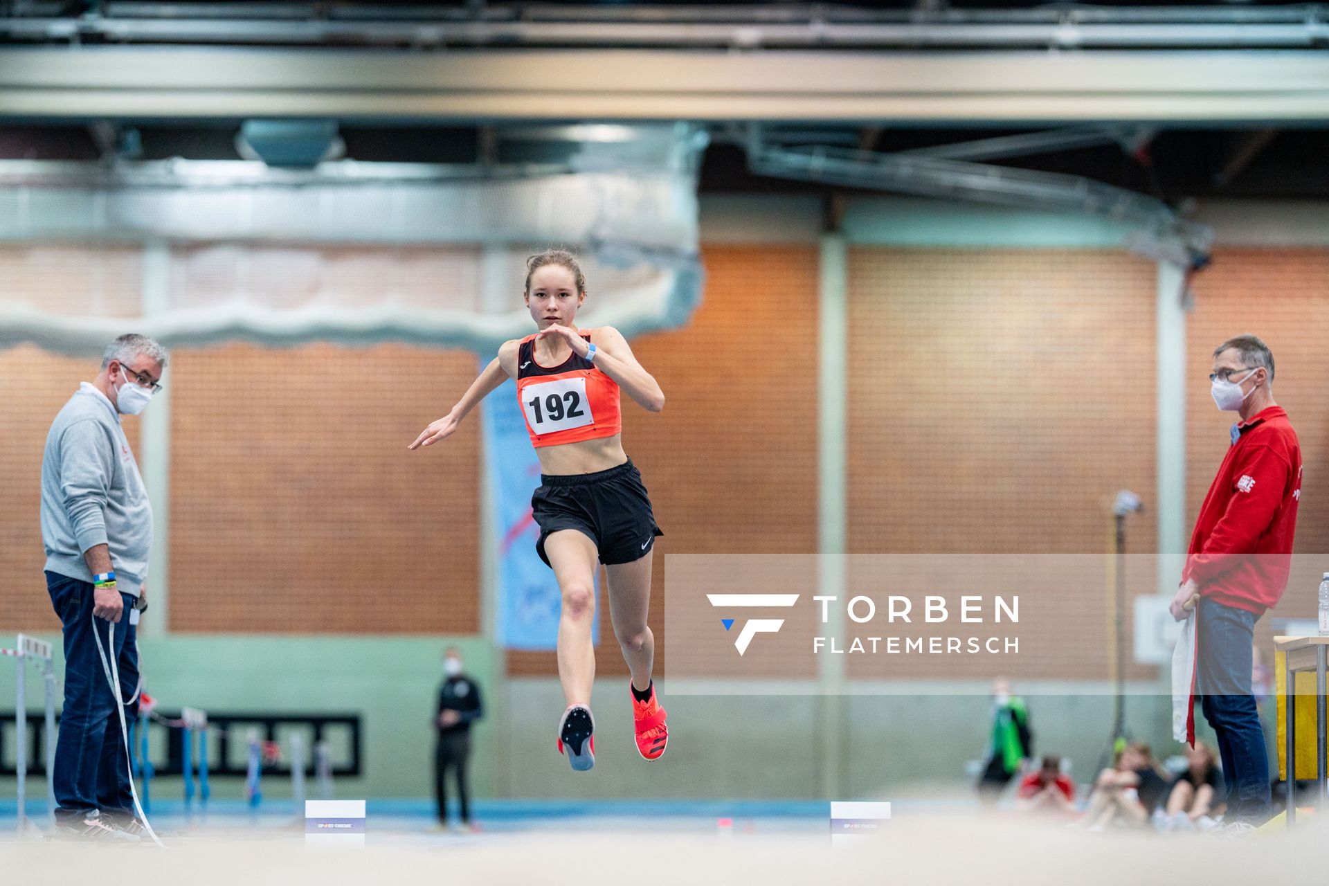 Fenja Klaus (TSV Asendorf); Niedersaechsische Hallenmeisterschaften am 22.01.2022 in der Leichtathletikhalle im Sportleistungszentrum Hannover