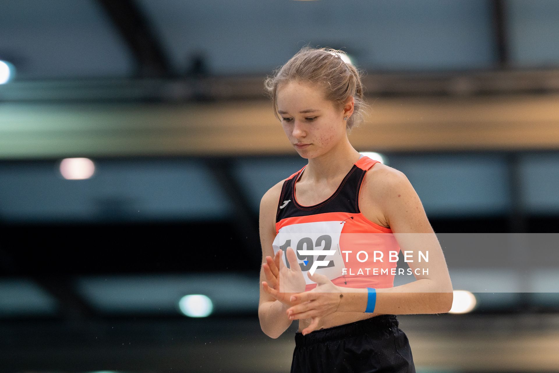 Fenja Klaus (TSV Asendorf); Niedersaechsische Hallenmeisterschaften am 22.01.2022 in der Leichtathletikhalle im Sportleistungszentrum Hannover