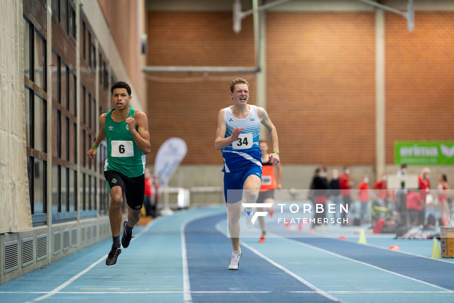 Thilo Schueler (Fortuna Wirdum); Niedersaechsische Hallenmeisterschaften am 23.01.2022 in der Leichtathletikhalle im Sportleistungszentrum Hannover