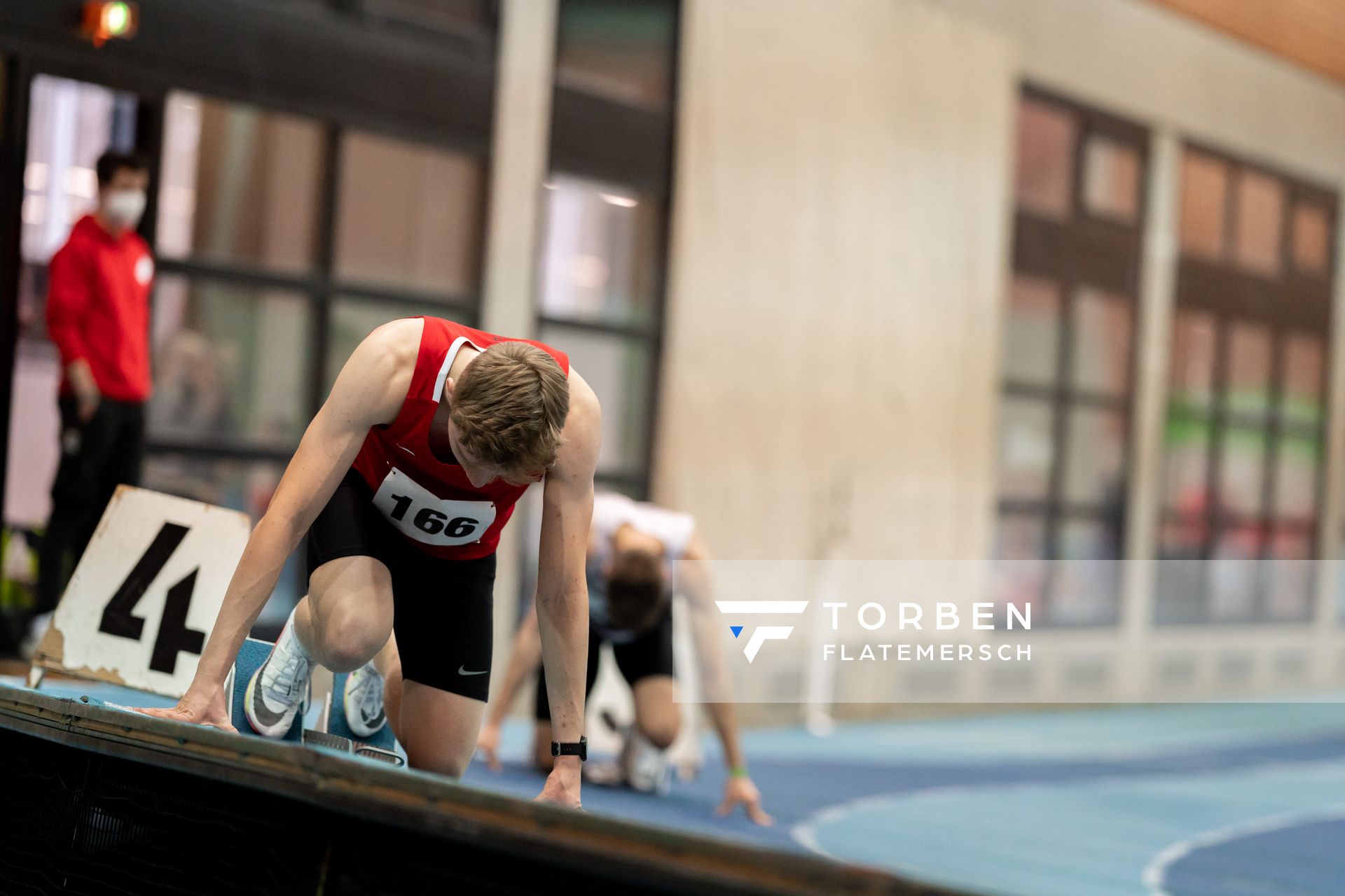 Thorben Finke (SV Sigiltra Soegel); Niedersaechsische Hallenmeisterschaften am 23.01.2022 in der Leichtathletikhalle im Sportleistungszentrum Hannover