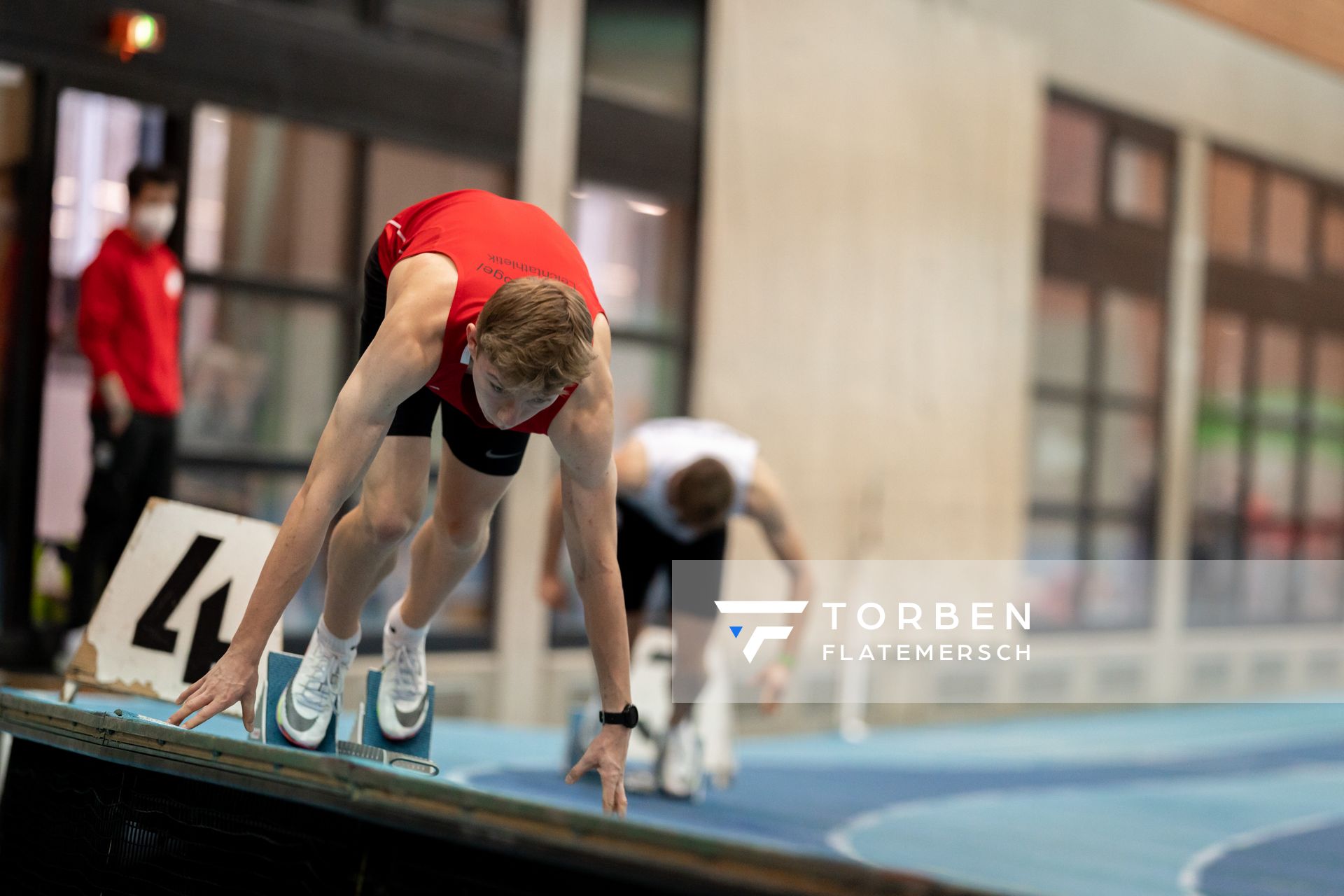 Thorben Finke (SV Sigiltra Soegel); Niedersaechsische Hallenmeisterschaften am 23.01.2022 in der Leichtathletikhalle im Sportleistungszentrum Hannover