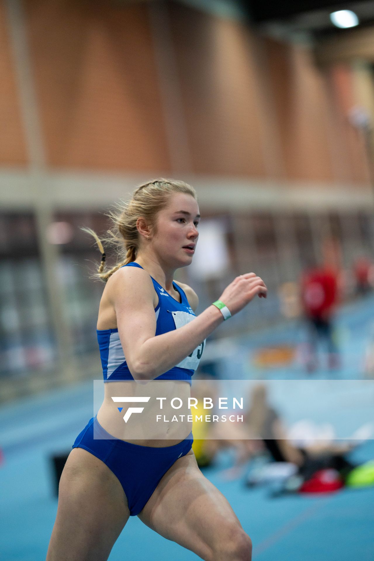 Thalia Loeschner (VfL Stade); Niedersaechsische Hallenmeisterschaften am 23.01.2022 in der Leichtathletikhalle im Sportleistungszentrum Hannover