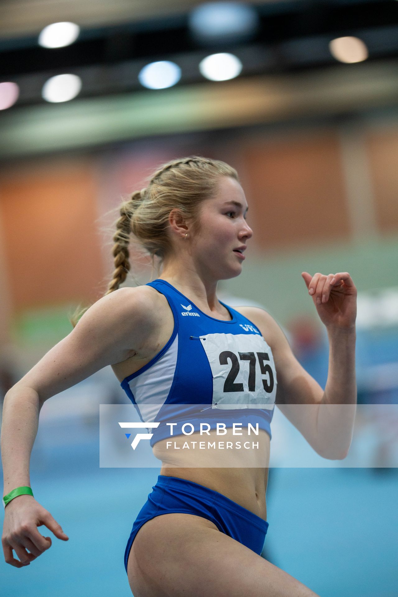 Thalia Loeschner (VfL Stade); Niedersaechsische Hallenmeisterschaften am 23.01.2022 in der Leichtathletikhalle im Sportleistungszentrum Hannover