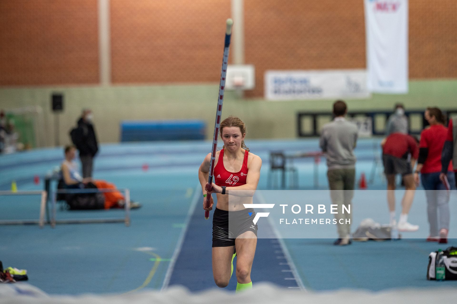 Tanja Unverzagt (MTV 49 Holzminden); Niedersaechsische Hallenmeisterschaften am 23.01.2022 in der Leichtathletikhalle im Sportleistungszentrum Hannover