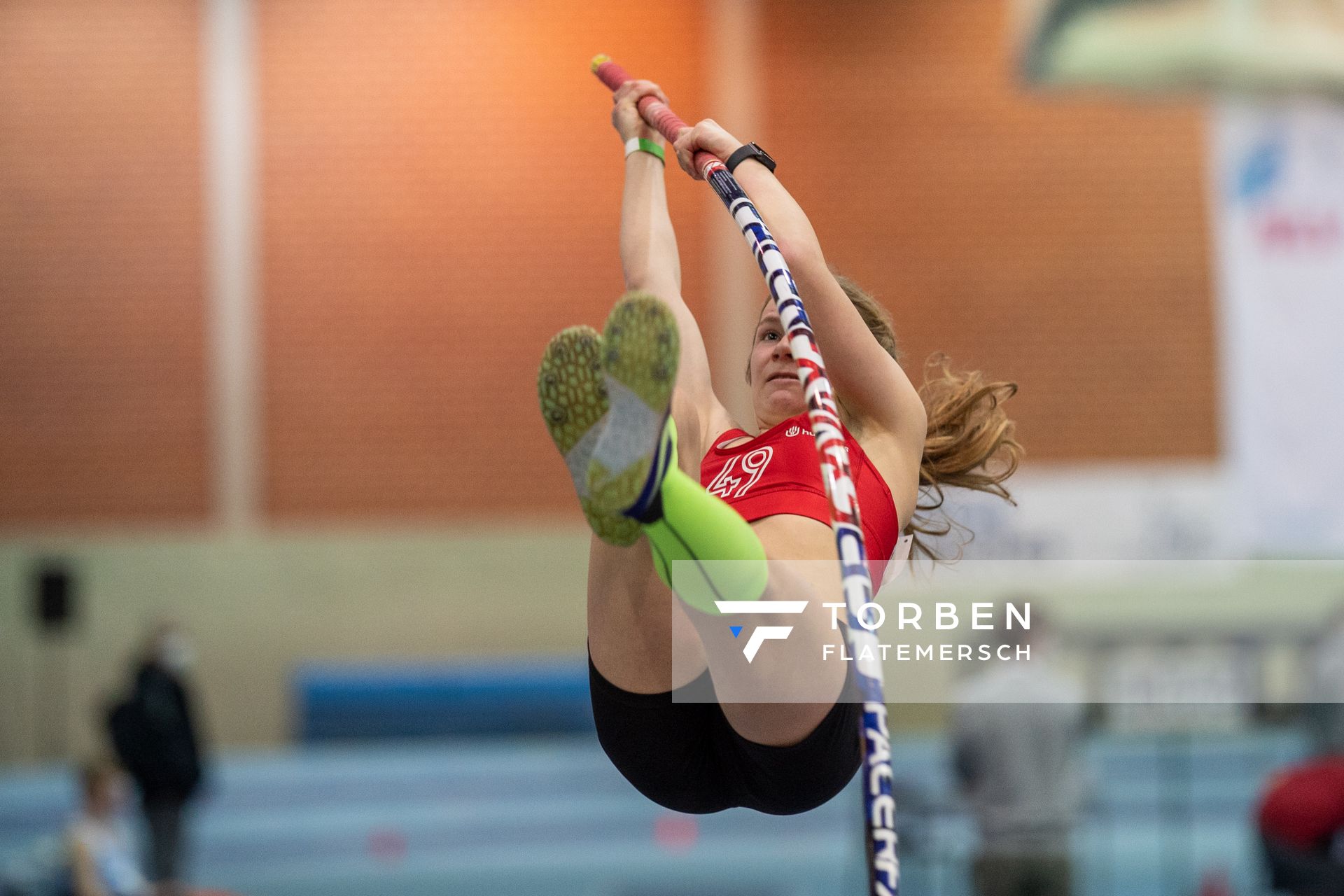 Tanja Unverzagt (MTV 49 Holzminden); Niedersaechsische Hallenmeisterschaften am 23.01.2022 in der Leichtathletikhalle im Sportleistungszentrum Hannover