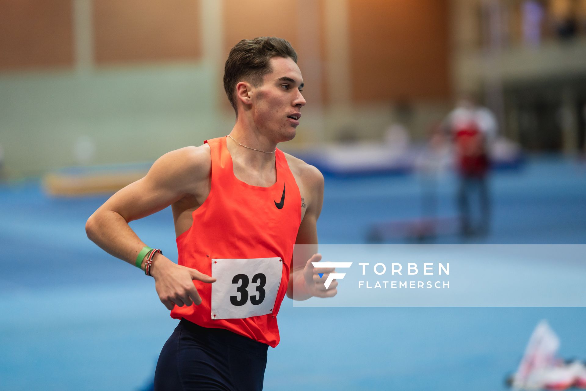 Felix Ebel (Emder Laufgemeinschaft); Niedersaechsische Hallenmeisterschaften am 23.01.2022 in der Leichtathletikhalle im Sportleistungszentrum Hannover