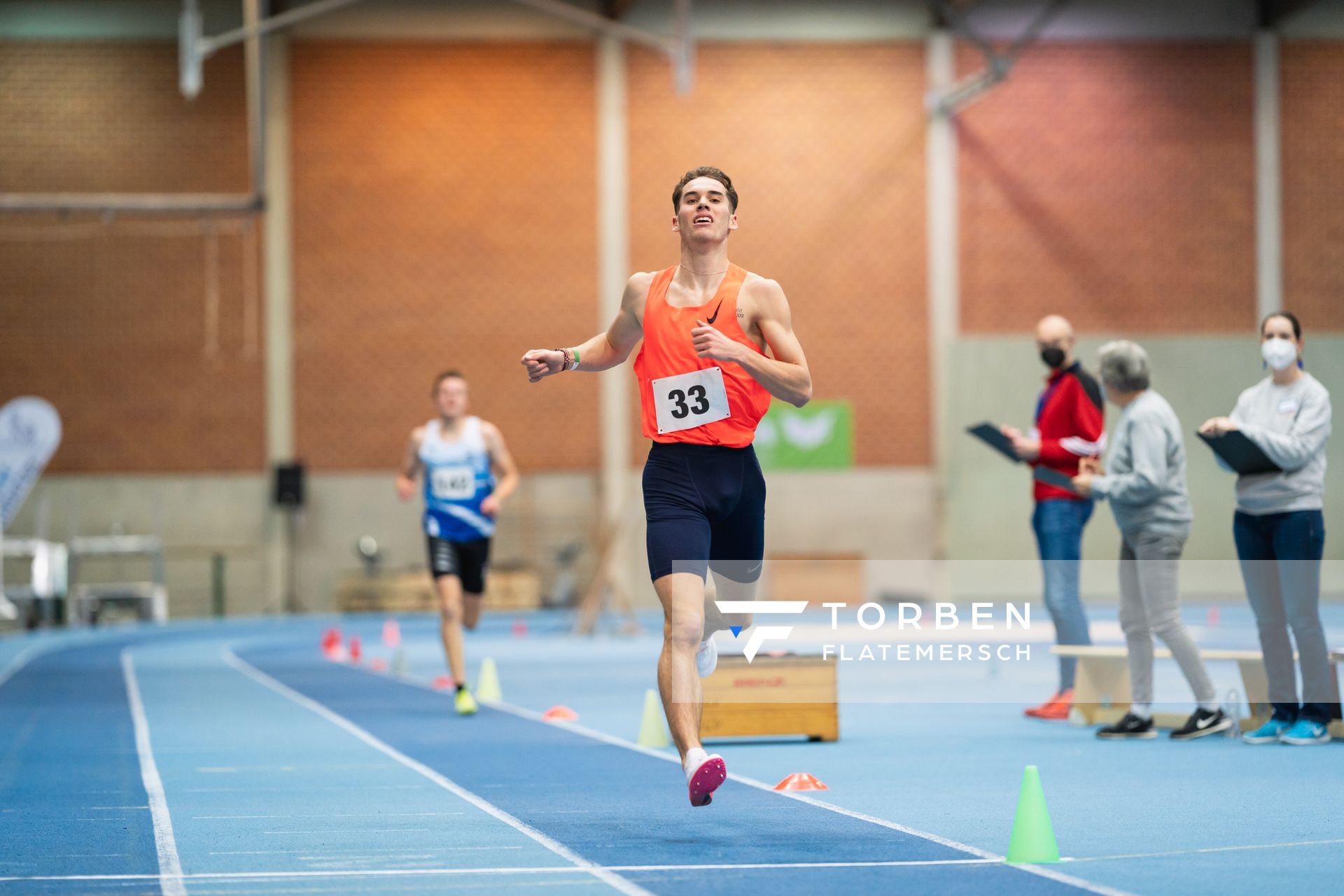 Felix Ebel (Emder Laufgemeinschaft); Niedersaechsische Hallenmeisterschaften am 23.01.2022 in der Leichtathletikhalle im Sportleistungszentrum Hannover