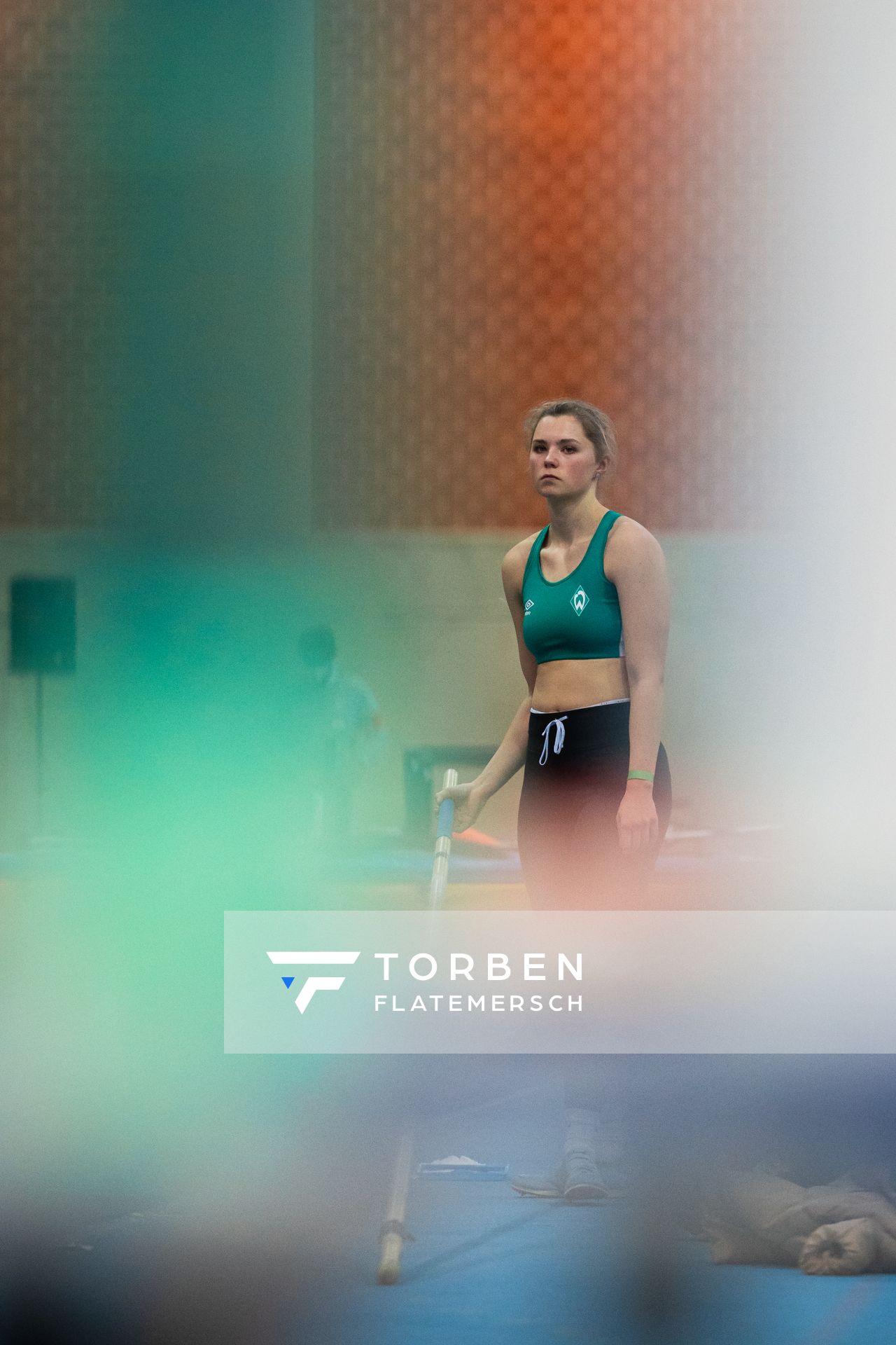 Elizabete Vetra (SV Werder Bremen) bei den niedersaechsischen Hallenmeisterschaften am 05.02.2022 in der Leichtathletikhalle im Sportleistungszentrum Hannover