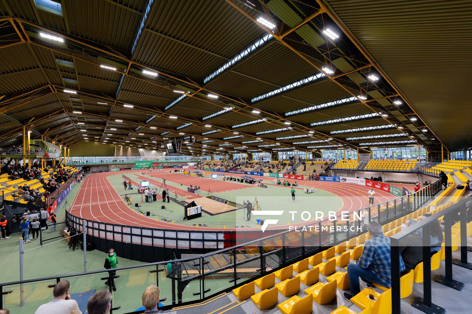 Die Helmut-Körnig-Halle am 12.02.2022 beim PSD Bank Indoor Meeting in Dortmund