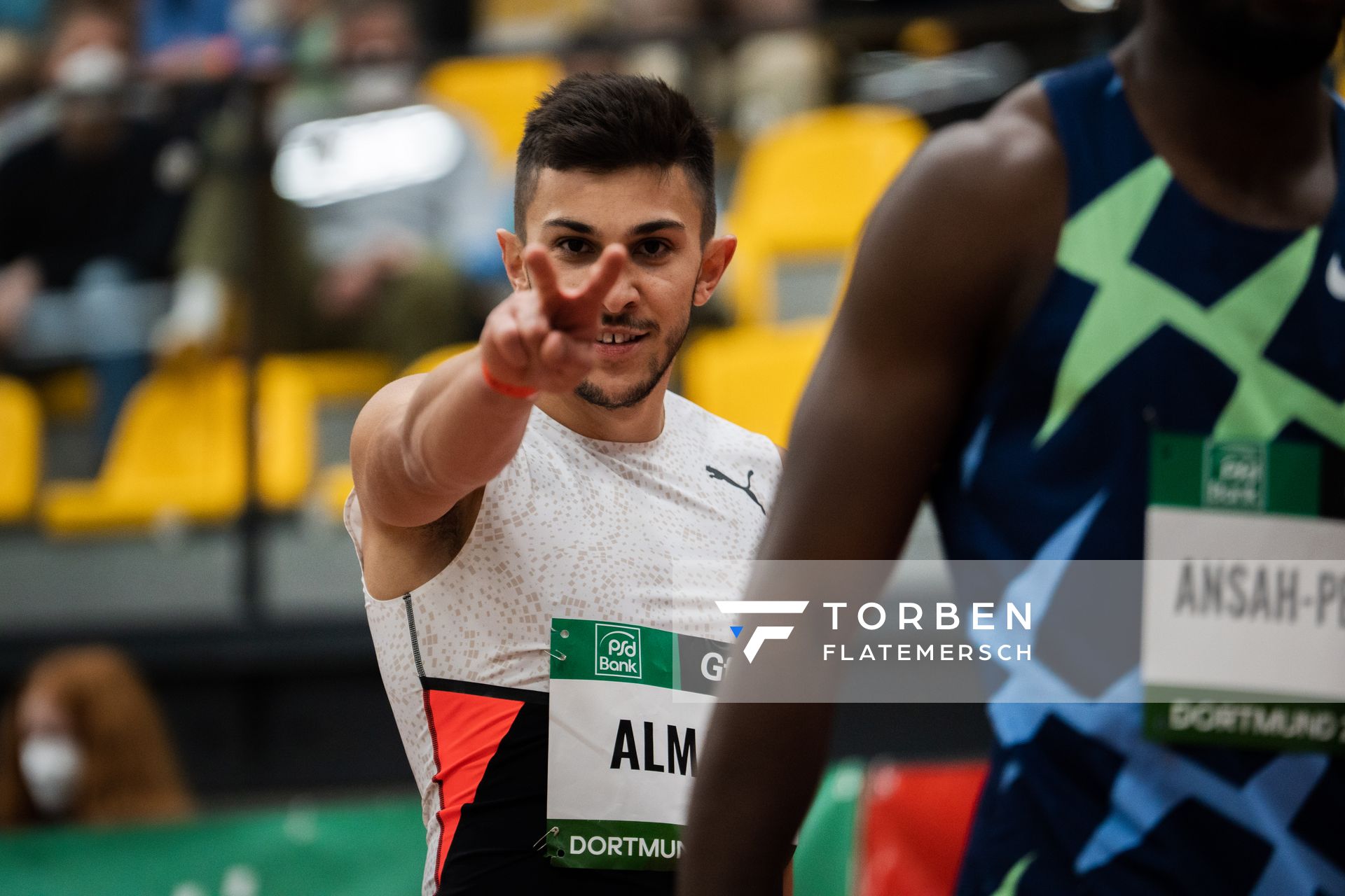 Deniz Almas (VfL Wolfsburg) am 12.02.2022 beim PSD Bank Indoor Meeting in der Helmut-Körnig-Halle in Dortmund