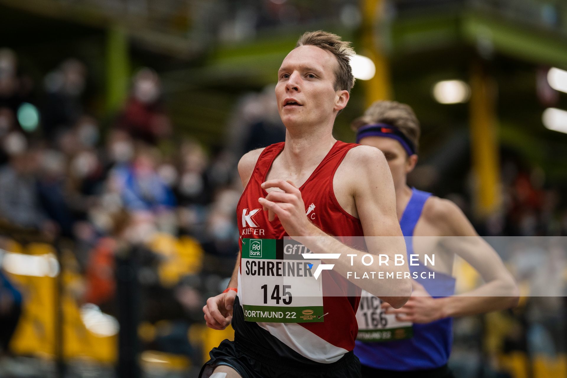 Kilian Schreiner (ASC 1990 Breidenbach) am 12.02.2022 beim PSD Bank Indoor Meeting in der Helmut-Körnig-Halle in Dortmund