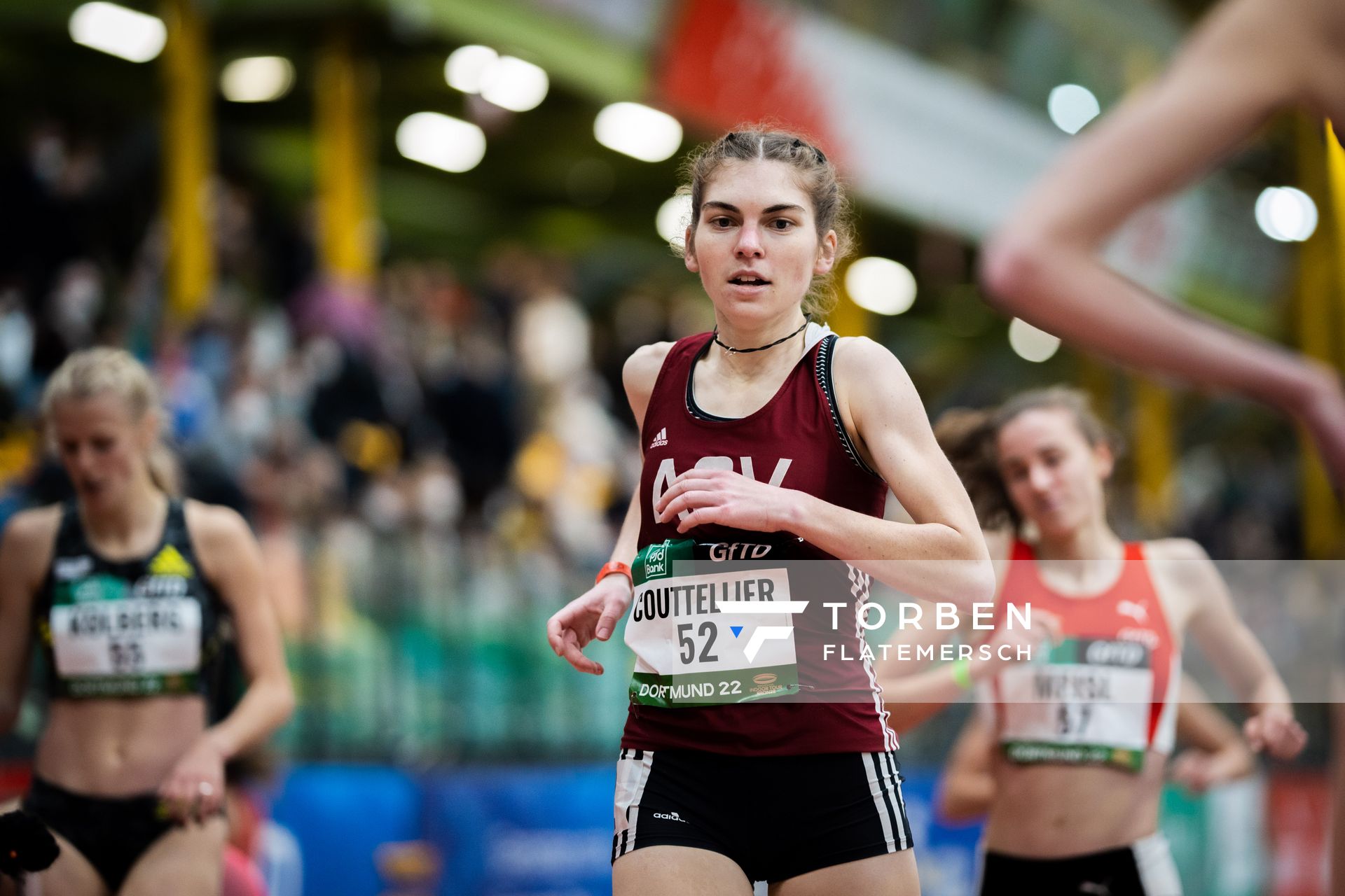 Vera Coutellier (ASV Koeln) am 12.02.2022 beim PSD Bank Indoor Meeting in der Helmut-Körnig-Halle in Dortmund