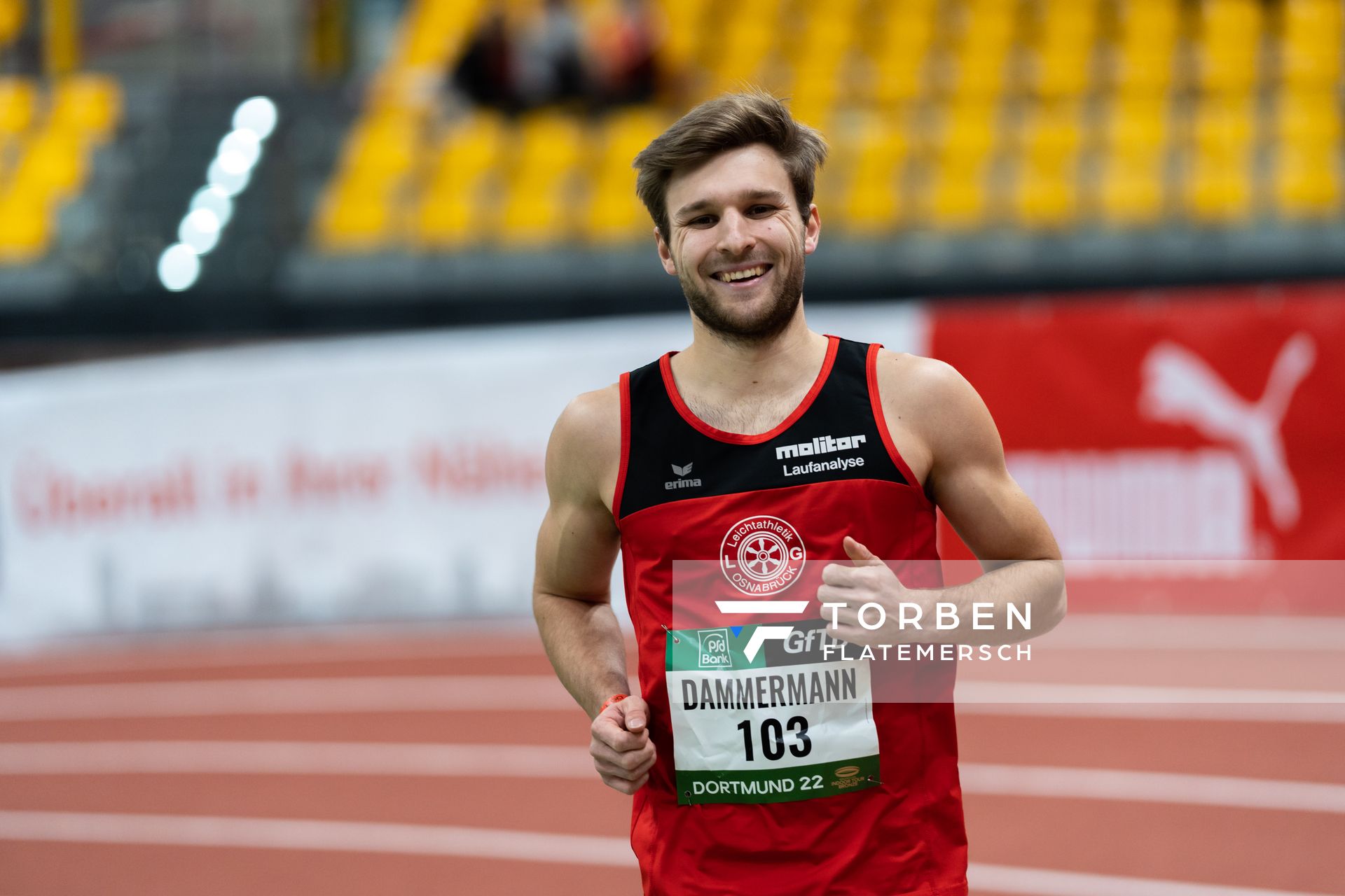 Fabian Dammermann (LG Osnabrueck) am 12.02.2022 beim PSD Bank Indoor Meeting in der Helmut-Körnig-Halle in Dortmund