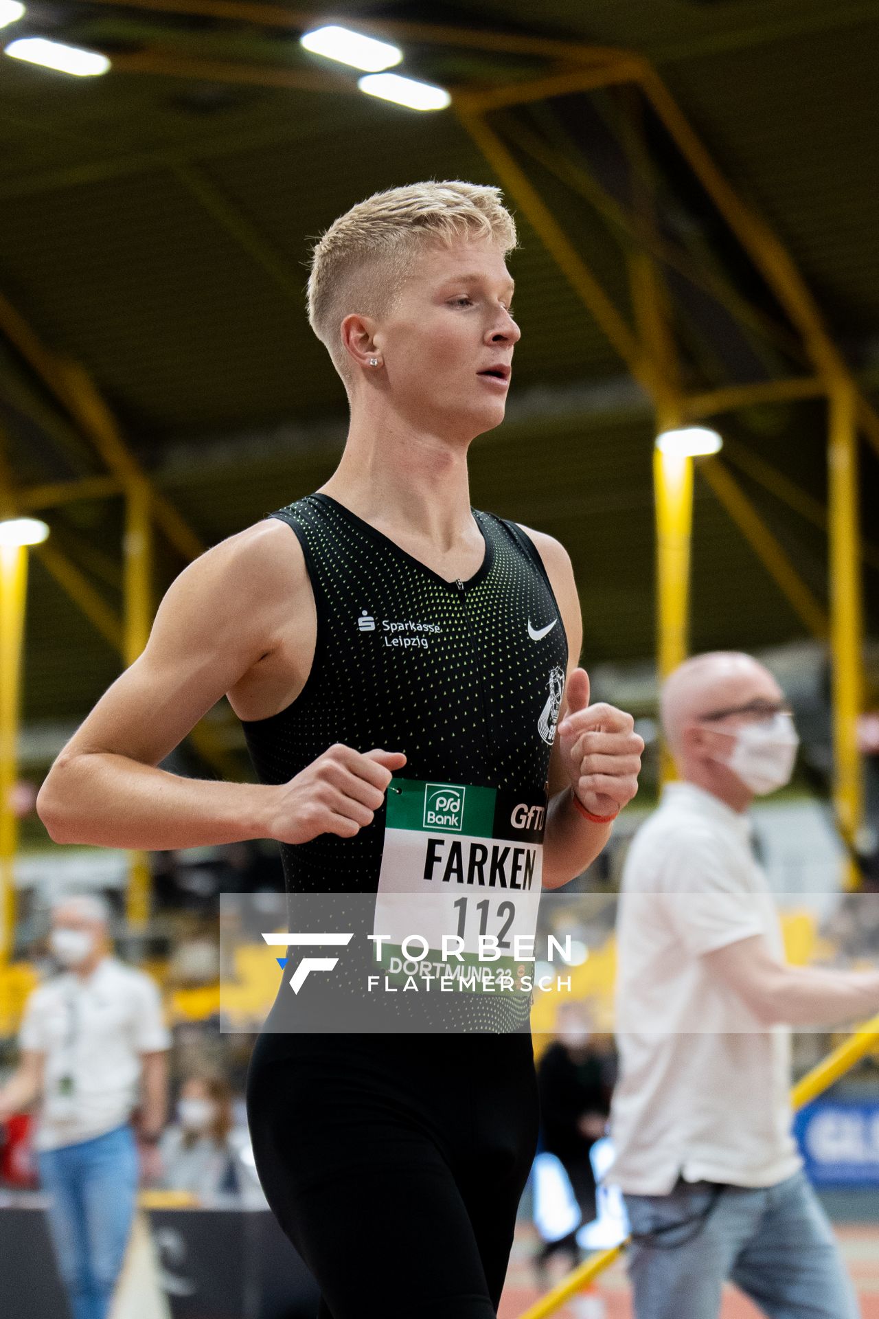 Robert Farken (SC DHfK Leipzig e.V.) am 12.02.2022 beim PSD Bank Indoor Meeting in der Helmut-Körnig-Halle in Dortmund