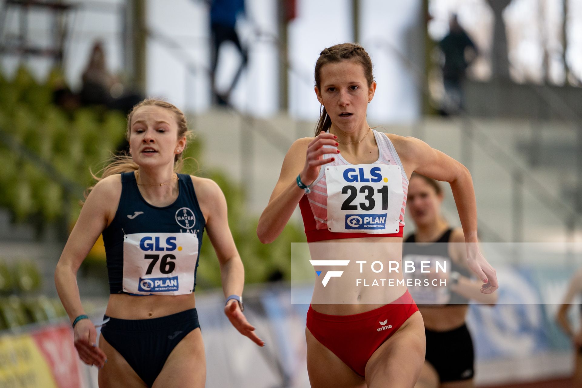 Sabrina Heil (Sportclub Magdeburg) am 19.02.2022 waehrend der Deutsche Jugend-Hallenmeisterschaften U20 im Glaspalast in Sindelfingen