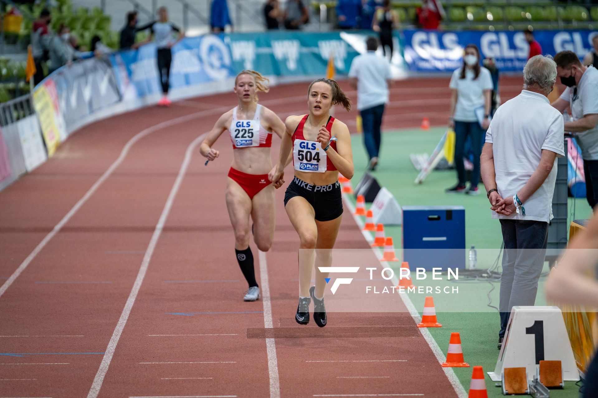 Natalie Pisoke (LG Braunschweig) am 19.02.2022 waehrend der Deutsche Jugend-Hallenmeisterschaften U20 im Glaspalast in Sindelfingen