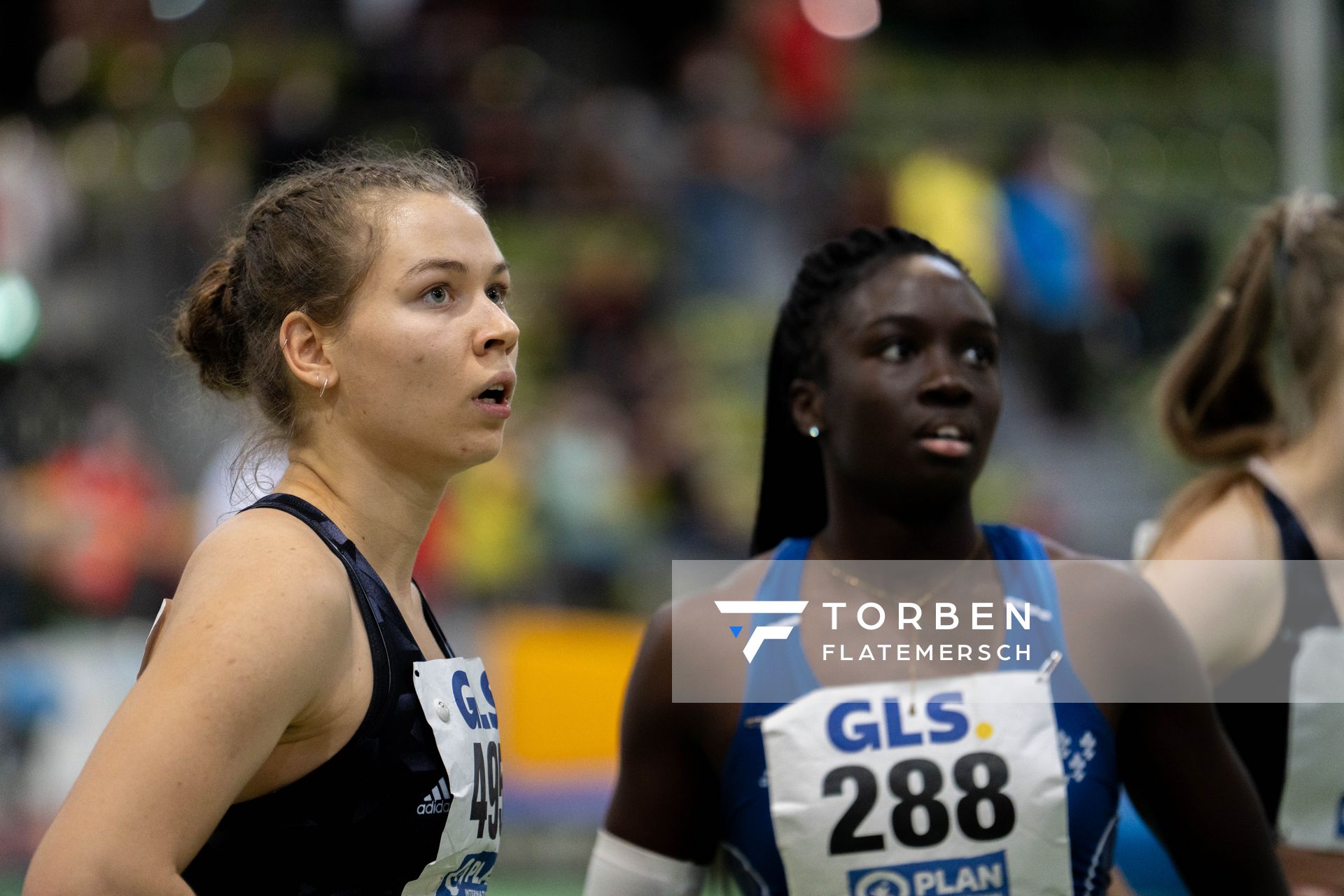 Johanna Paul (Hannover 96) am 19.02.2022 waehrend der Deutsche Jugend-Hallenmeisterschaften U20 im Glaspalast in Sindelfingen