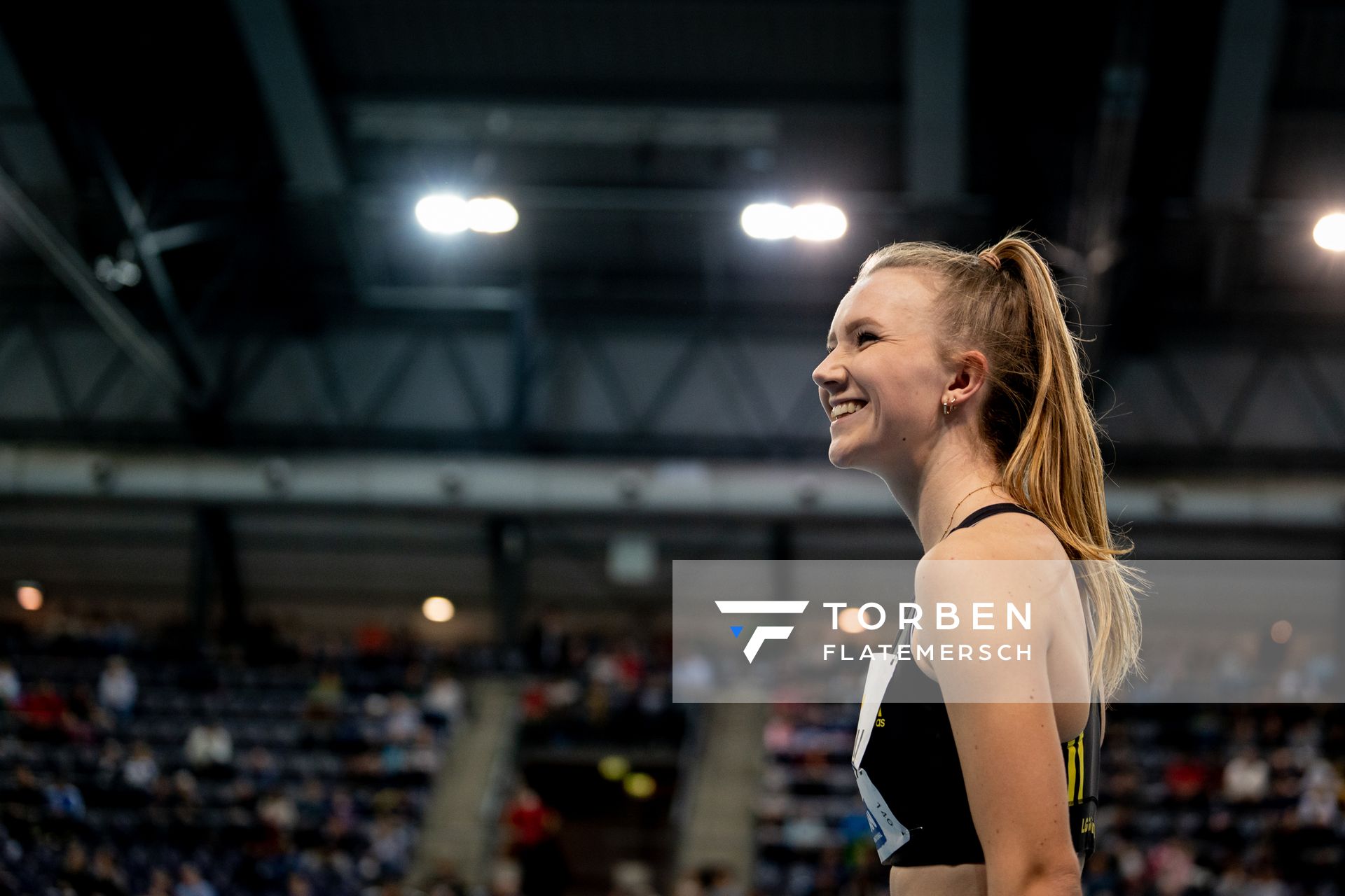 Kira Wittmann (LG Goettingen) am 26.02.2022 waehrend der Deutschen Leichtathletik-Hallenmeisterschaften (Tag 1) in der Quarterback Immobilien Arena in Leipzig