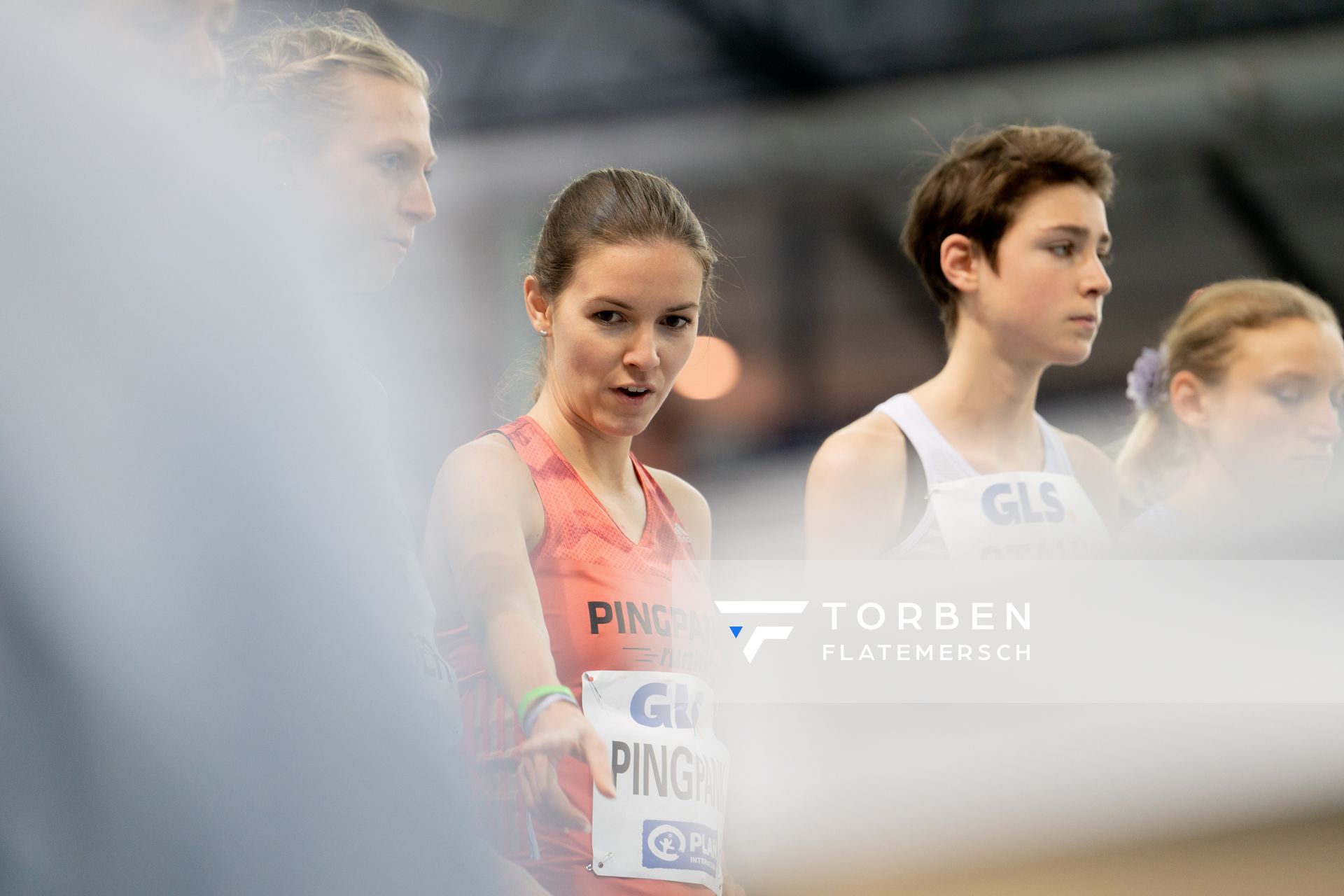 Svenja Pingpank (Hannover Athletics) am 26.02.2022 waehrend der Deutschen Leichtathletik-Hallenmeisterschaften (Tag 1) in der Quarterback Immobilien Arena in Leipzig