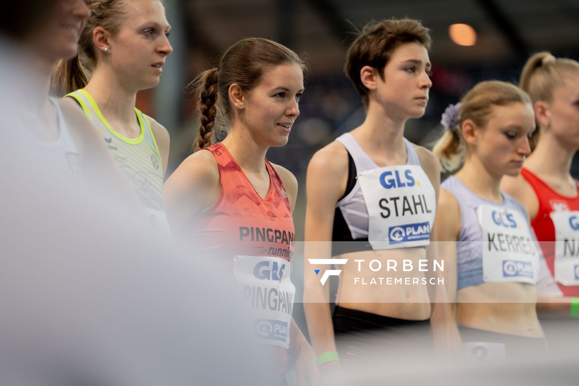 Svenja Pingpank (Hannover Athletics) am 26.02.2022 waehrend der Deutschen Leichtathletik-Hallenmeisterschaften (Tag 1) in der Quarterback Immobilien Arena in Leipzig