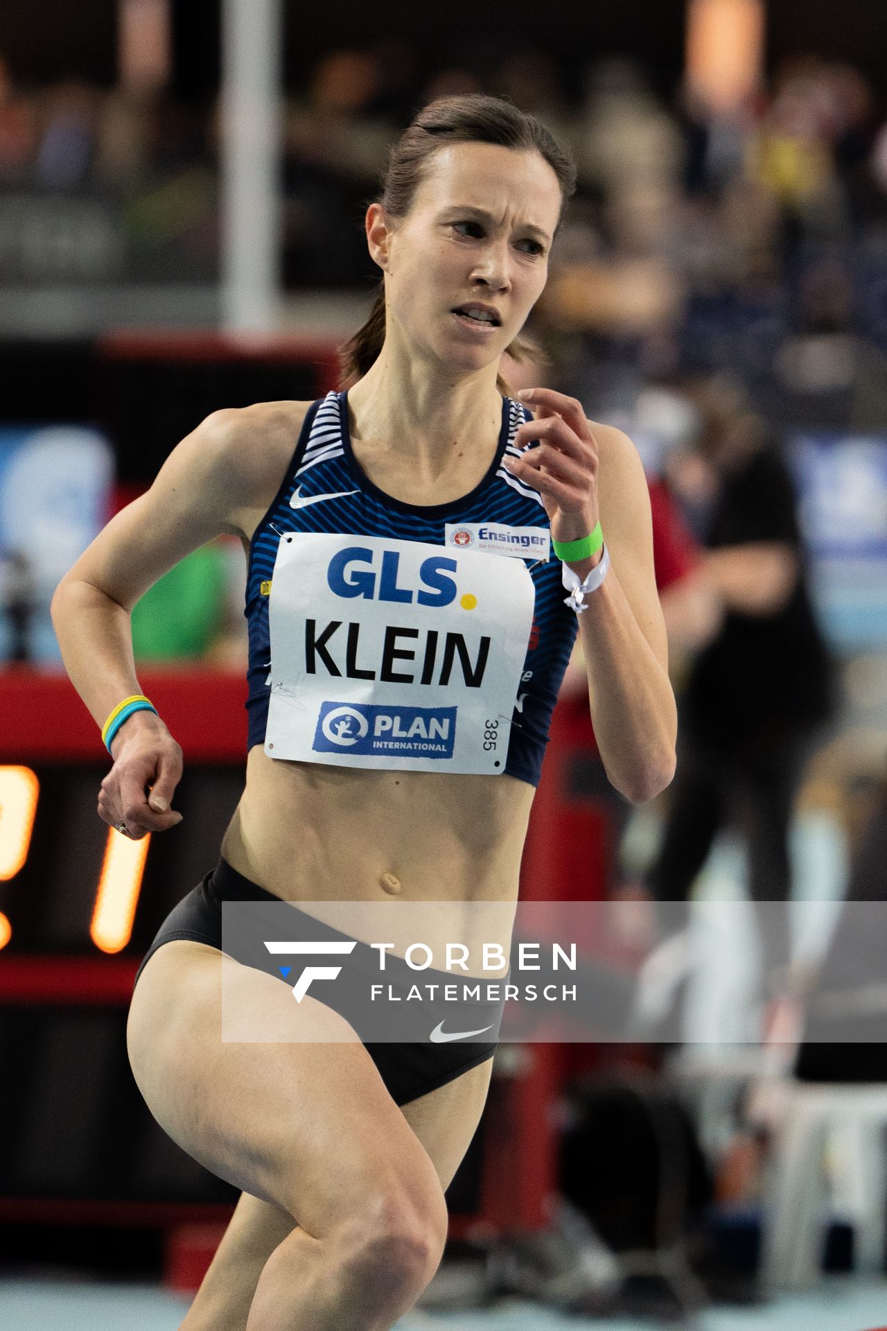 Hanna Klein (LAV Stadtwerke Tuebingen) am 26.02.2022 waehrend der Deutschen Leichtathletik-Hallenmeisterschaften (Tag 1) in der Quarterback Immobilien Arena in Leipzig