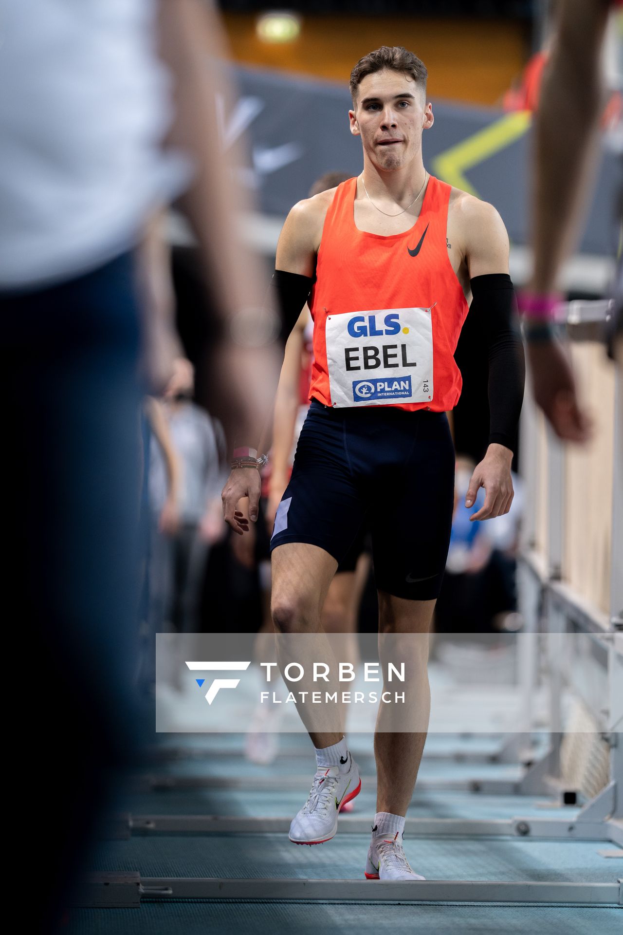 Felix Ebel (Emder Laufgemeinschaft) am 27.02.2022 waehrend der Deutschen Leichtathletik-Hallenmeisterschaften (Tag 2) in der Quarterback Immobilien Arena in Leipzig