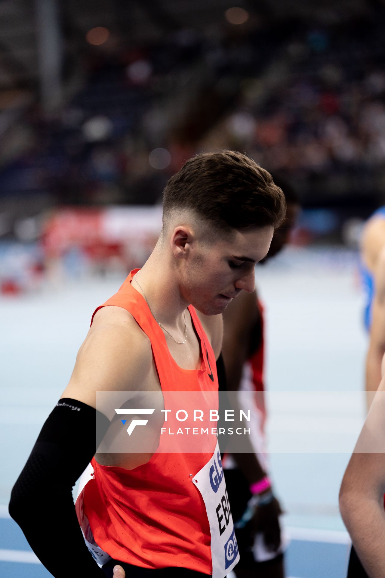 Felix Ebel (Emder Laufgemeinschaft) am 27.02.2022 waehrend der Deutschen Leichtathletik-Hallenmeisterschaften (Tag 2) in der Quarterback Immobilien Arena in Leipzig