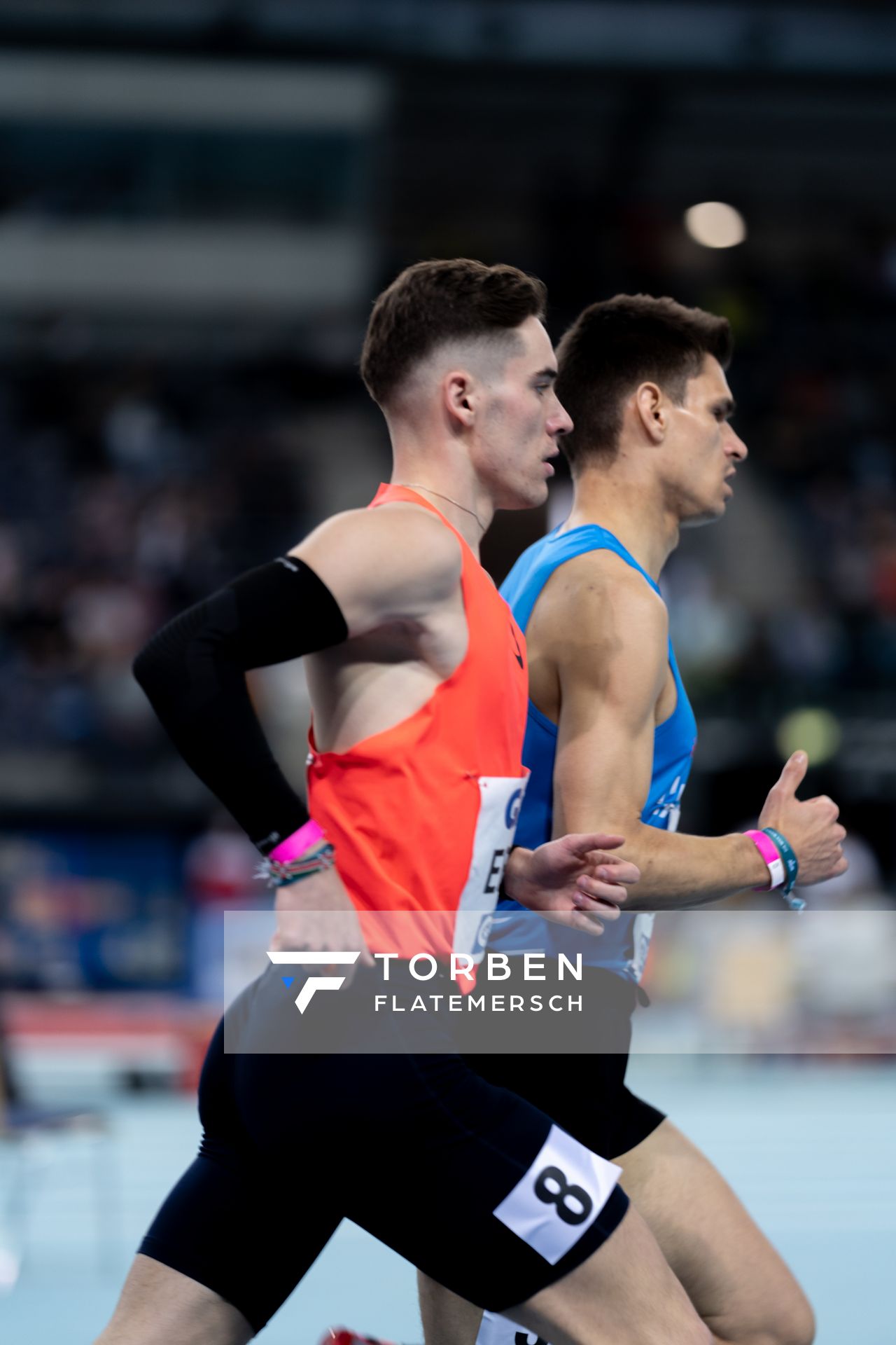 Felix Ebel (Emder Laufgemeinschaft) am 27.02.2022 waehrend der Deutschen Leichtathletik-Hallenmeisterschaften (Tag 2) in der Quarterback Immobilien Arena in Leipzig