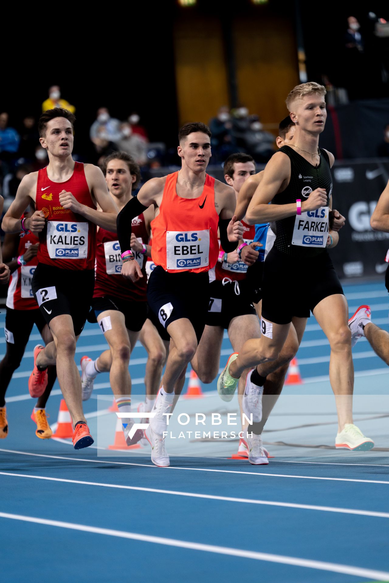 Felix Ebel (Emder Laufgemeinschaft) am 27.02.2022 waehrend der Deutschen Leichtathletik-Hallenmeisterschaften (Tag 2) in der Quarterback Immobilien Arena in Leipzig
