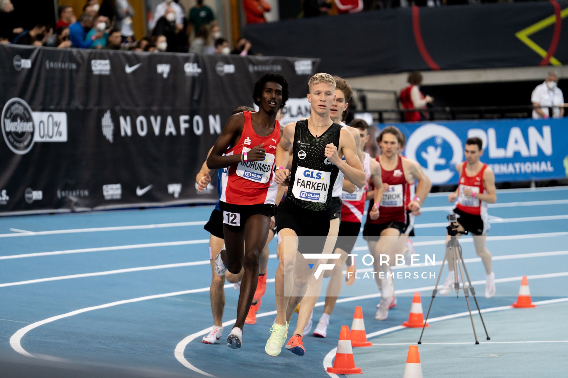 Robert Farken (SC DHfK Leipzig) am 27.02.2022 waehrend der Deutschen Leichtathletik-Hallenmeisterschaften (Tag 2) in der Quarterback Immobilien Arena in Leipzig