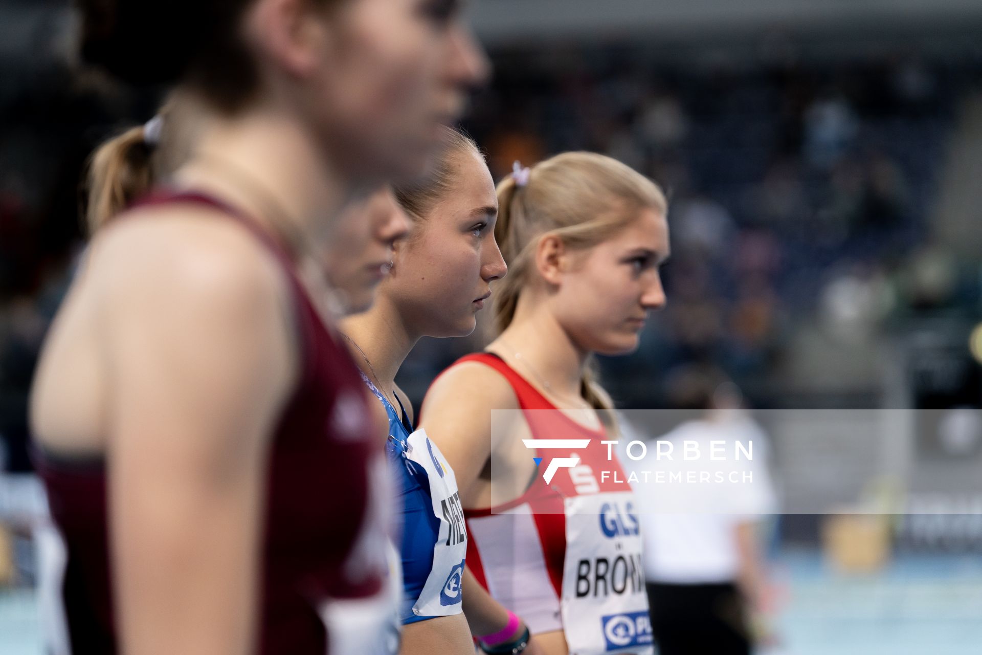 Fabiane Meyer (TV Westfalia Epe) am 27.02.2022 waehrend der Deutschen Leichtathletik-Hallenmeisterschaften (Tag 2) in der Quarterback Immobilien Arena in Leipzig