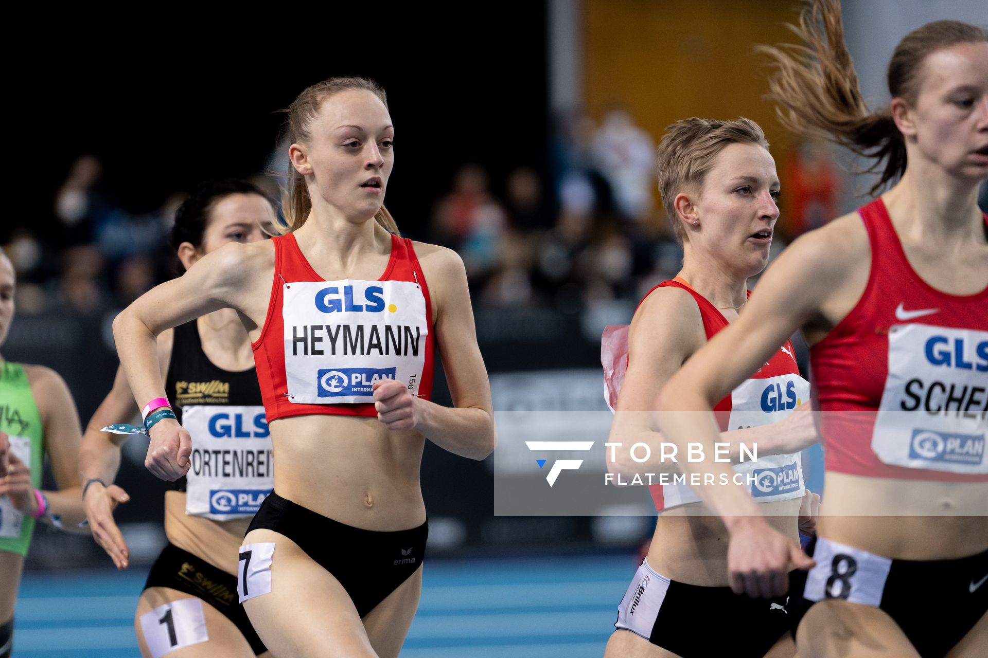 Nele Heymann (TuS Haren) am 27.02.2022 waehrend der Deutschen Leichtathletik-Hallenmeisterschaften (Tag 2) in der Quarterback Immobilien Arena in Leipzig