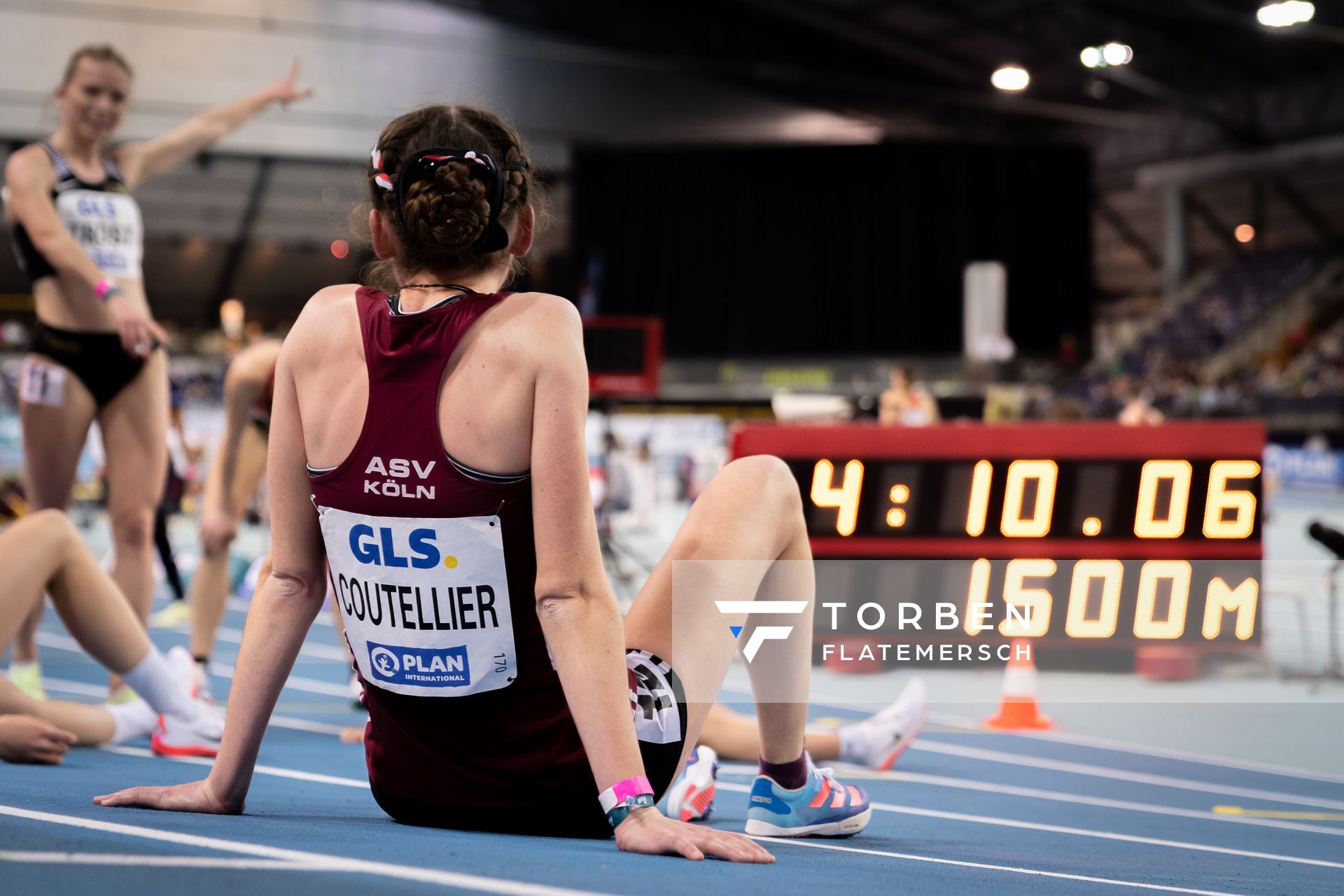 Vera Coutellier (ASV Koeln) am 27.02.2022 waehrend der Deutschen Leichtathletik-Hallenmeisterschaften (Tag 2) in der Quarterback Immobilien Arena in Leipzig