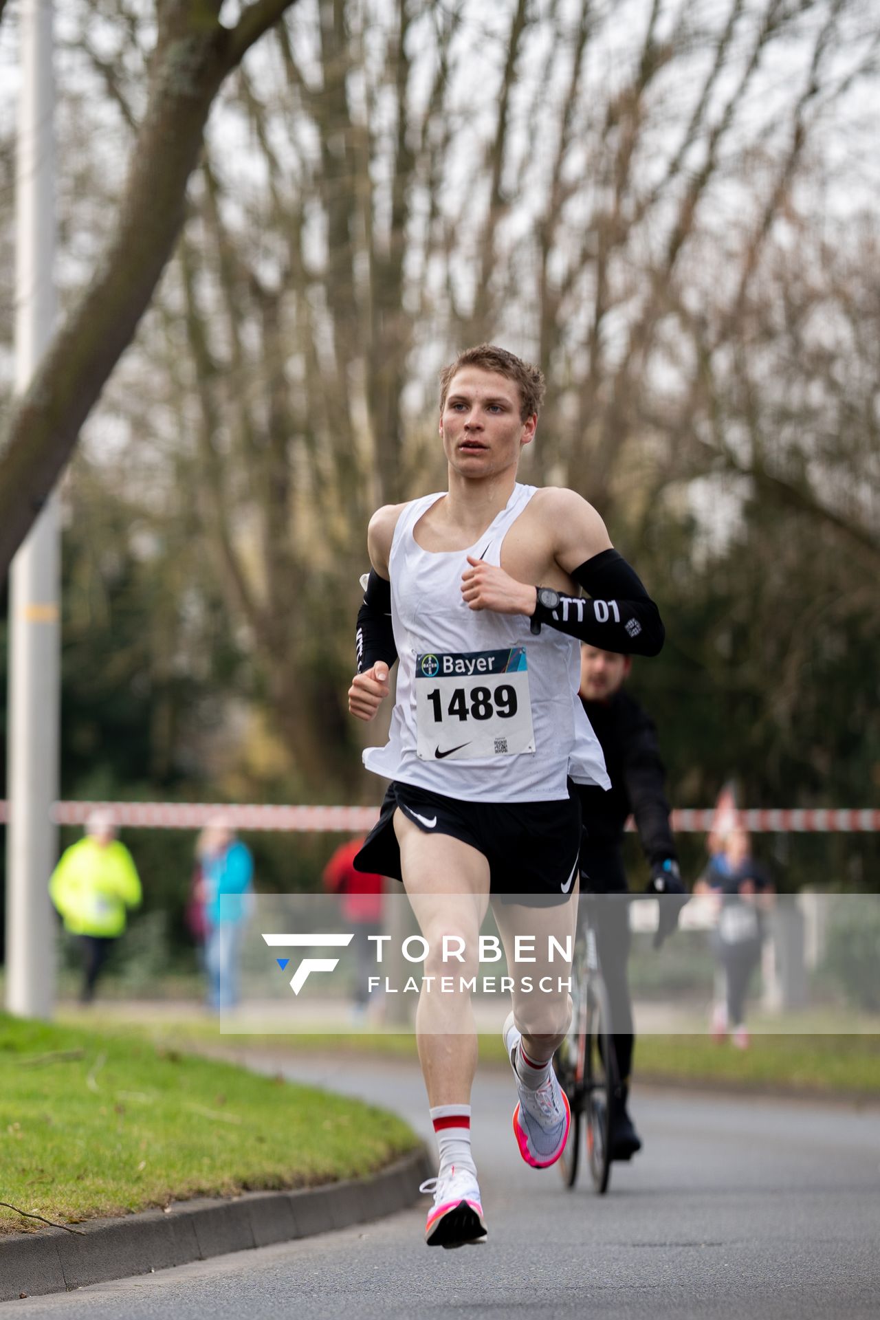 Jan Rudolf (Koelner-Triathlon-Team 01) am 06.03.2022 beim „Rund um das Bayer-Kreuz“ in Leverkusen