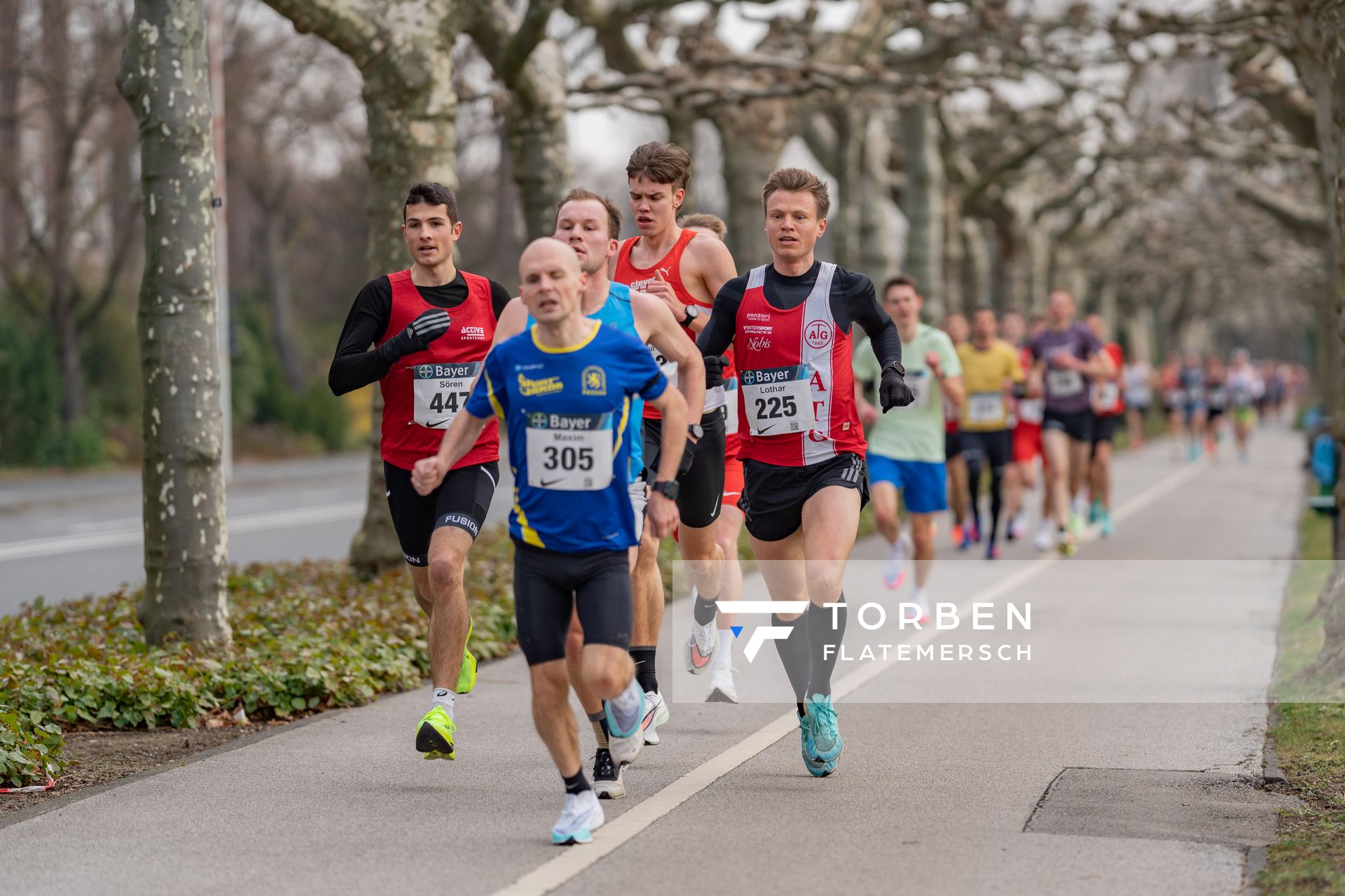 Soeren Sprehe (SC Melle 03), Lothar Wyrwoll (Aachener TG) am 06.03.2022 beim „Rund um das Bayer-Kreuz“ in Leverkusen