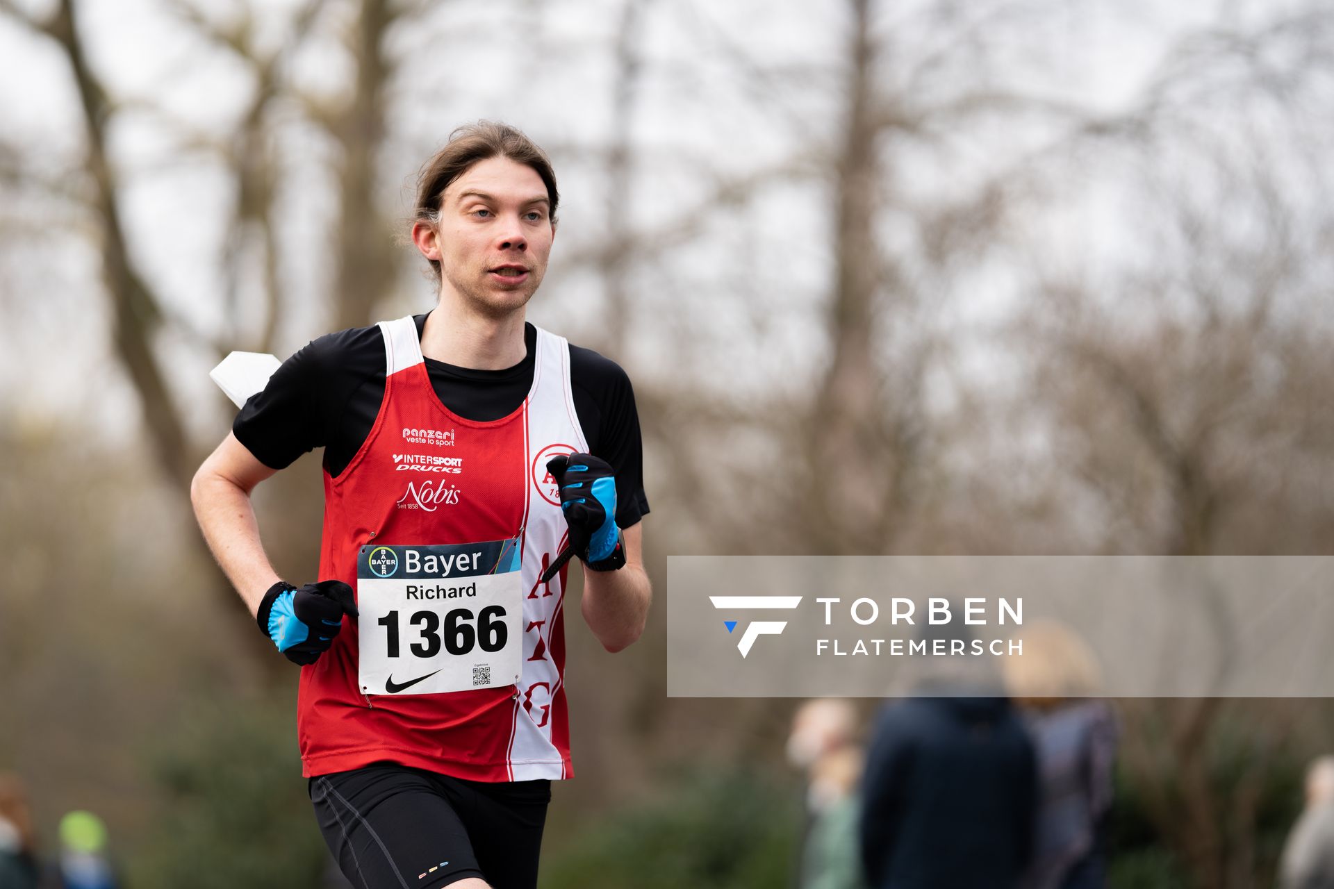 Richard Wilke (Aachener TG) am 06.03.2022 beim „Rund um das Bayer-Kreuz“ in Leverkusen