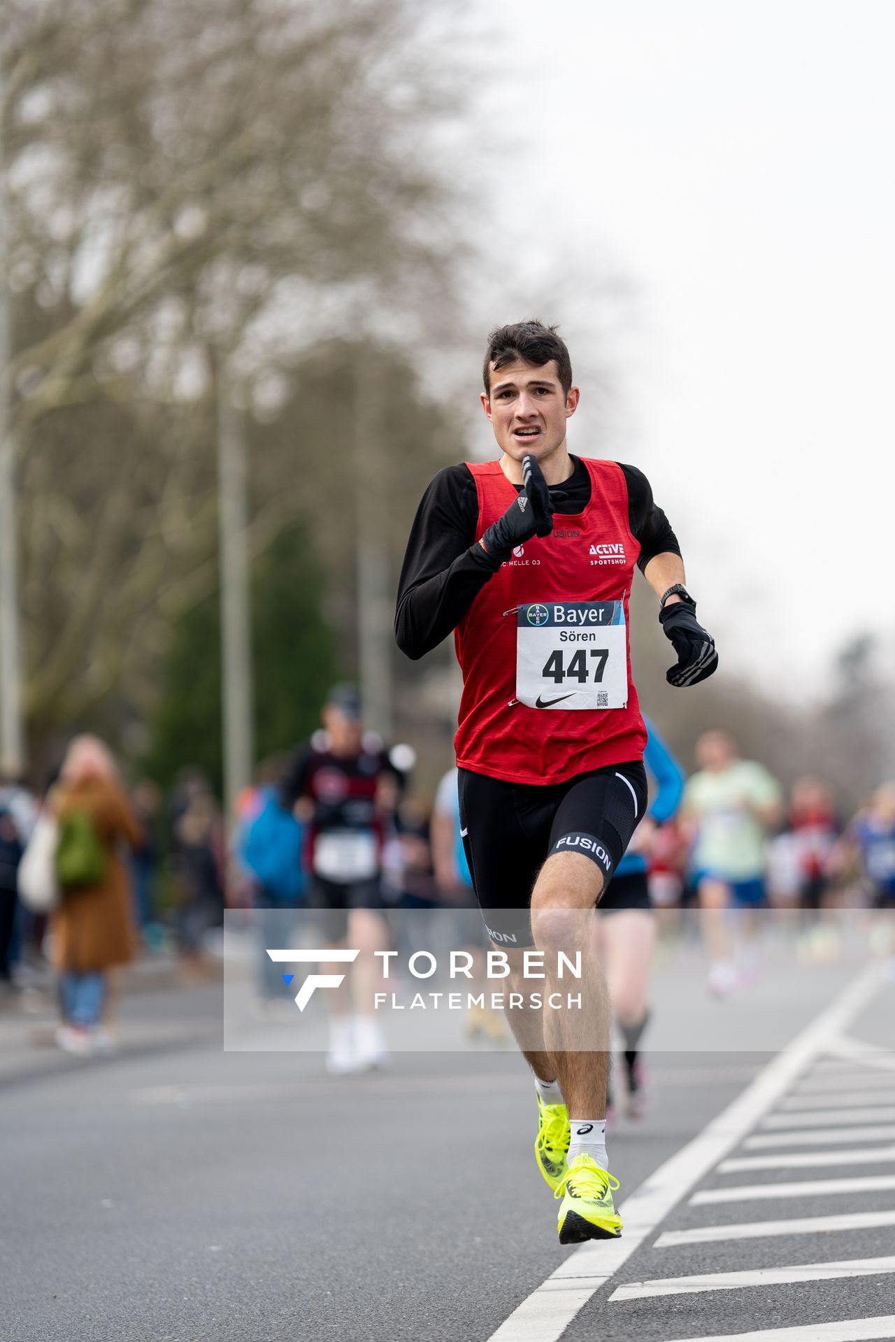 Soeren Sprehe (SC Melle 03) am 06.03.2022 beim „Rund um das Bayer-Kreuz“ in Leverkusen