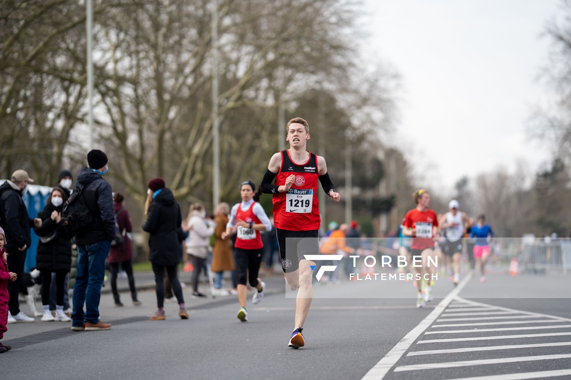 Erik Siemer (LG Osnabrueck) am 06.03.2022 beim „Rund um das Bayer-Kreuz“ in Leverkusen