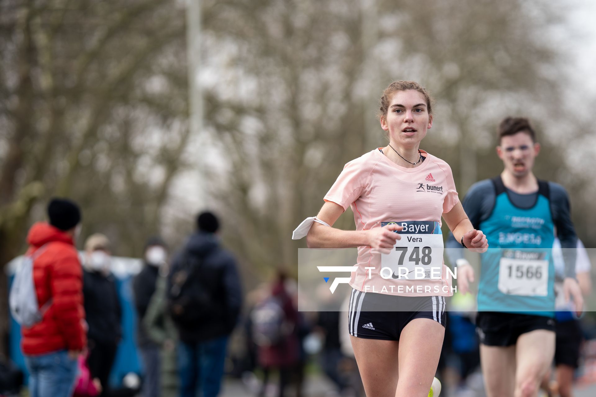 Vera Coutelier (ASV Koeln) am 06.03.2022 beim „Rund um das Bayer-Kreuz“ in Leverkusen