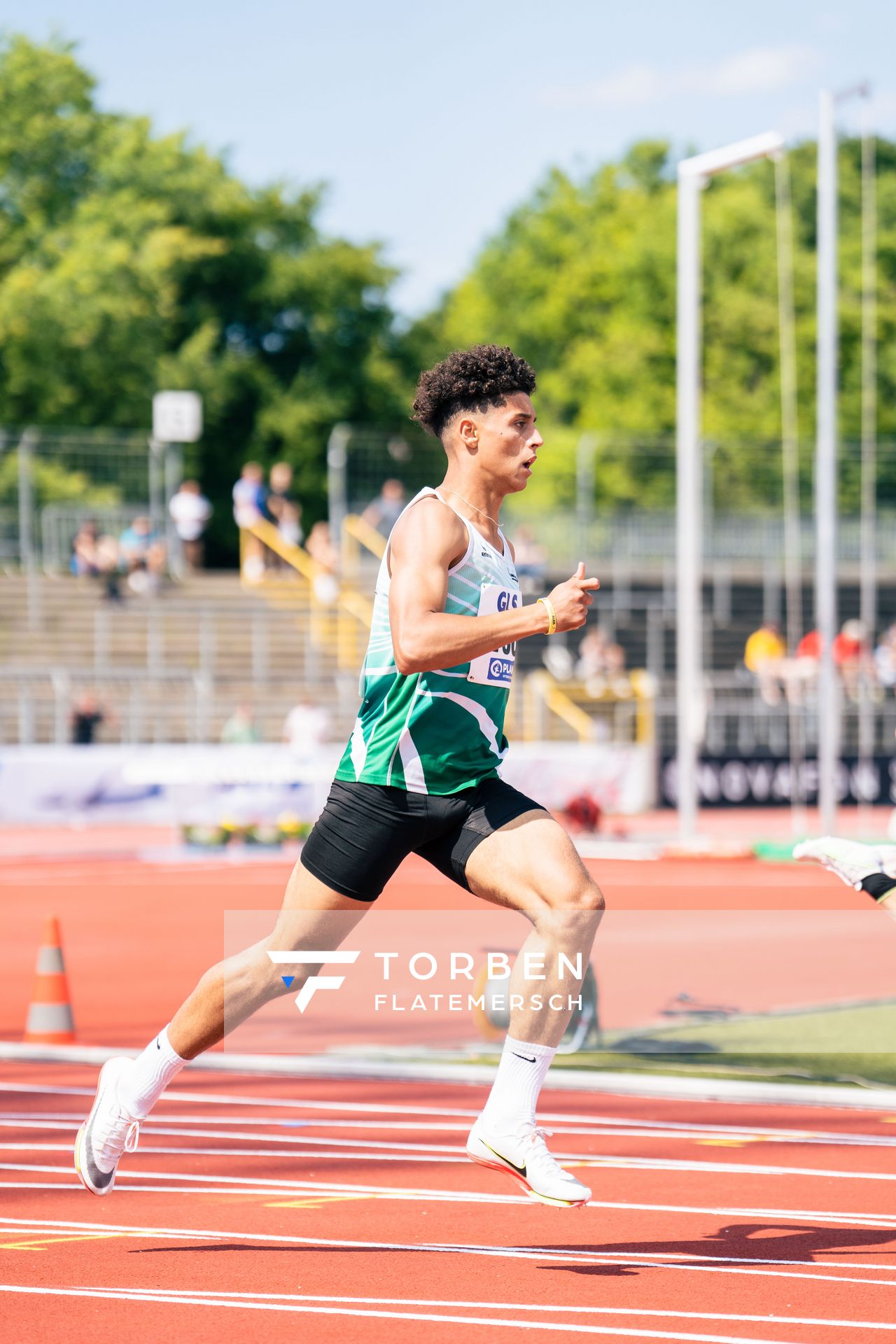 Alexandro Seiler (SV Preussen Berlin) am 15.07.2022 waehrend den deutschen Leichtathletik-Jugendmeisterschaften 2022 in Ulm