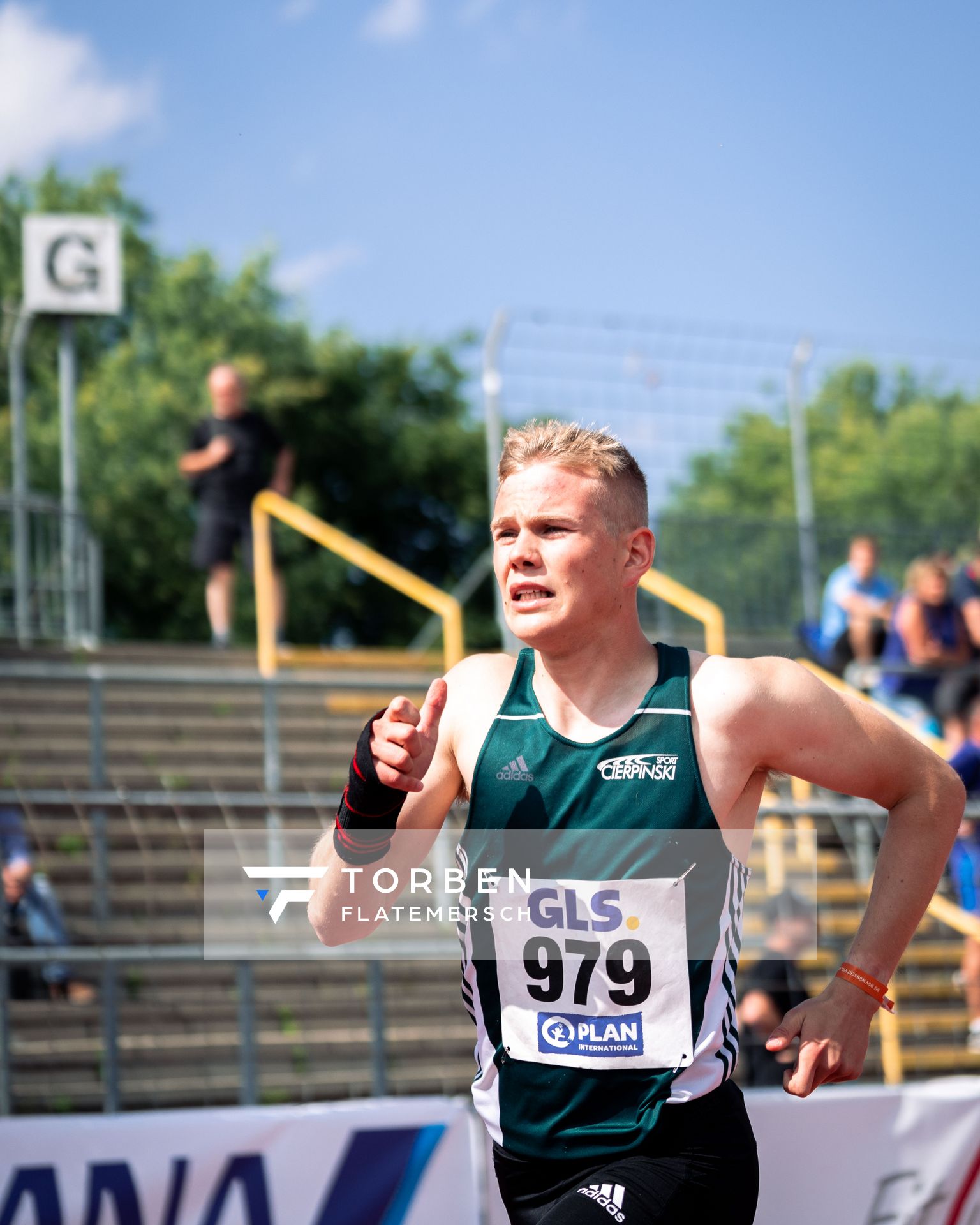 Karl Mueller (SV Halle) am 15.07.2022 waehrend den deutschen Leichtathletik-Jugendmeisterschaften 2022 in Ulm