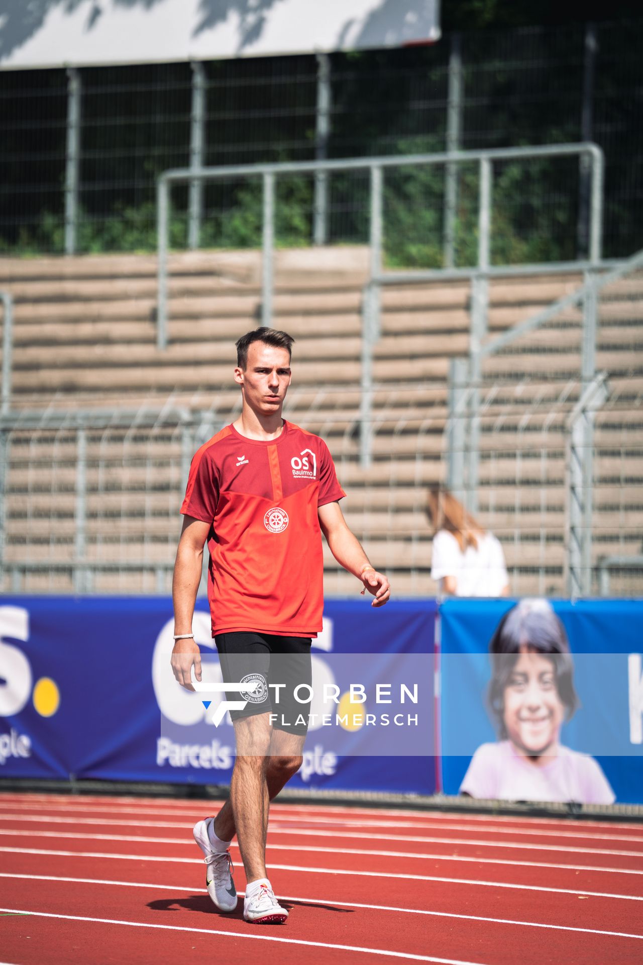 Florian Kroll (LG Osnabrueck) am 15.07.2022 waehrend den deutschen Leichtathletik-Jugendmeisterschaften 2022 in Ulm