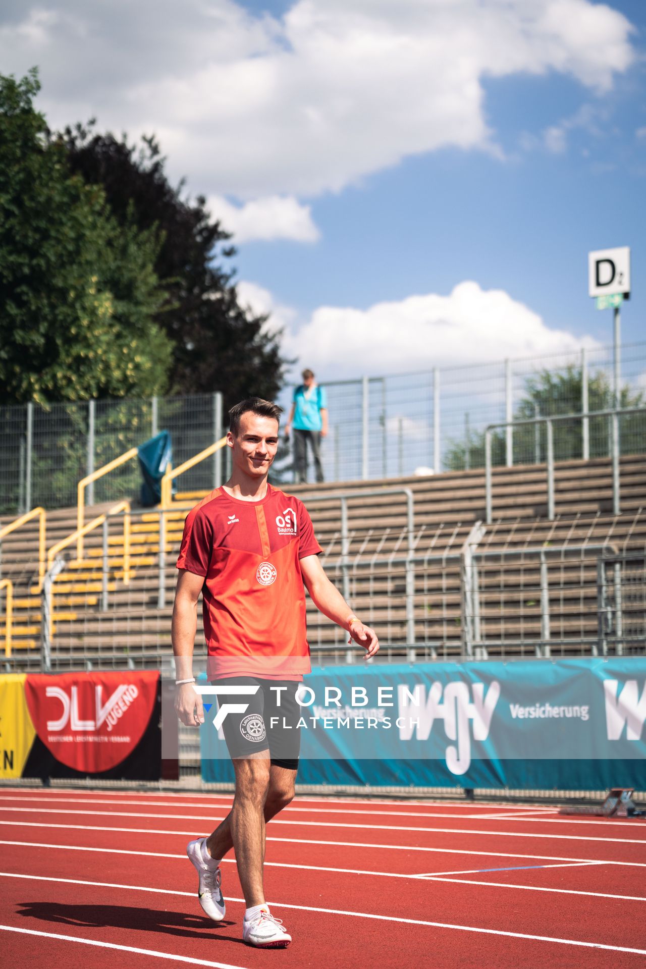 Florian Kroll (LG Osnabrueck) am 15.07.2022 waehrend den deutschen Leichtathletik-Jugendmeisterschaften 2022 in Ulm