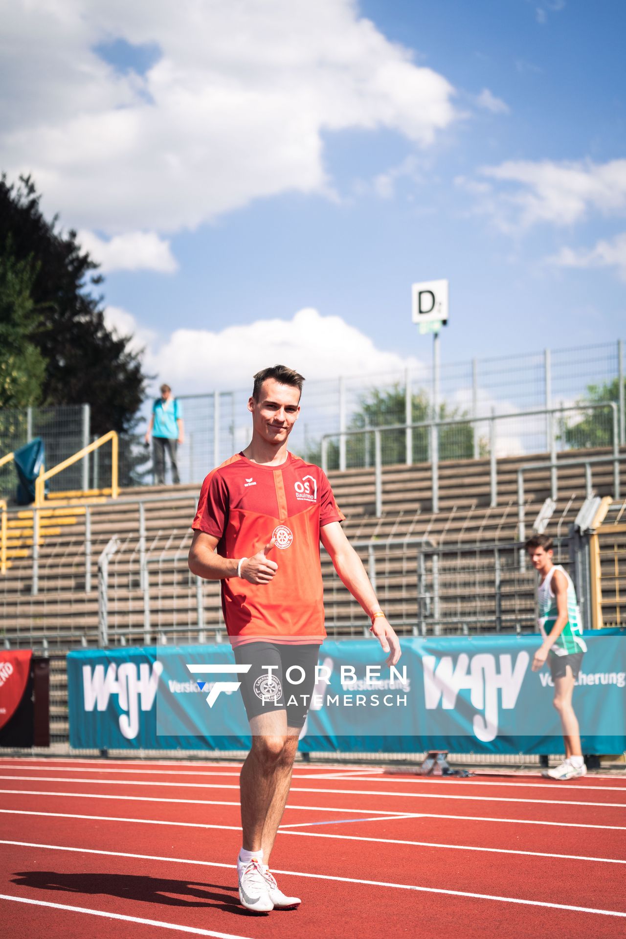 Florian Kroll (LG Osnabrueck) am 15.07.2022 waehrend den deutschen Leichtathletik-Jugendmeisterschaften 2022 in Ulm